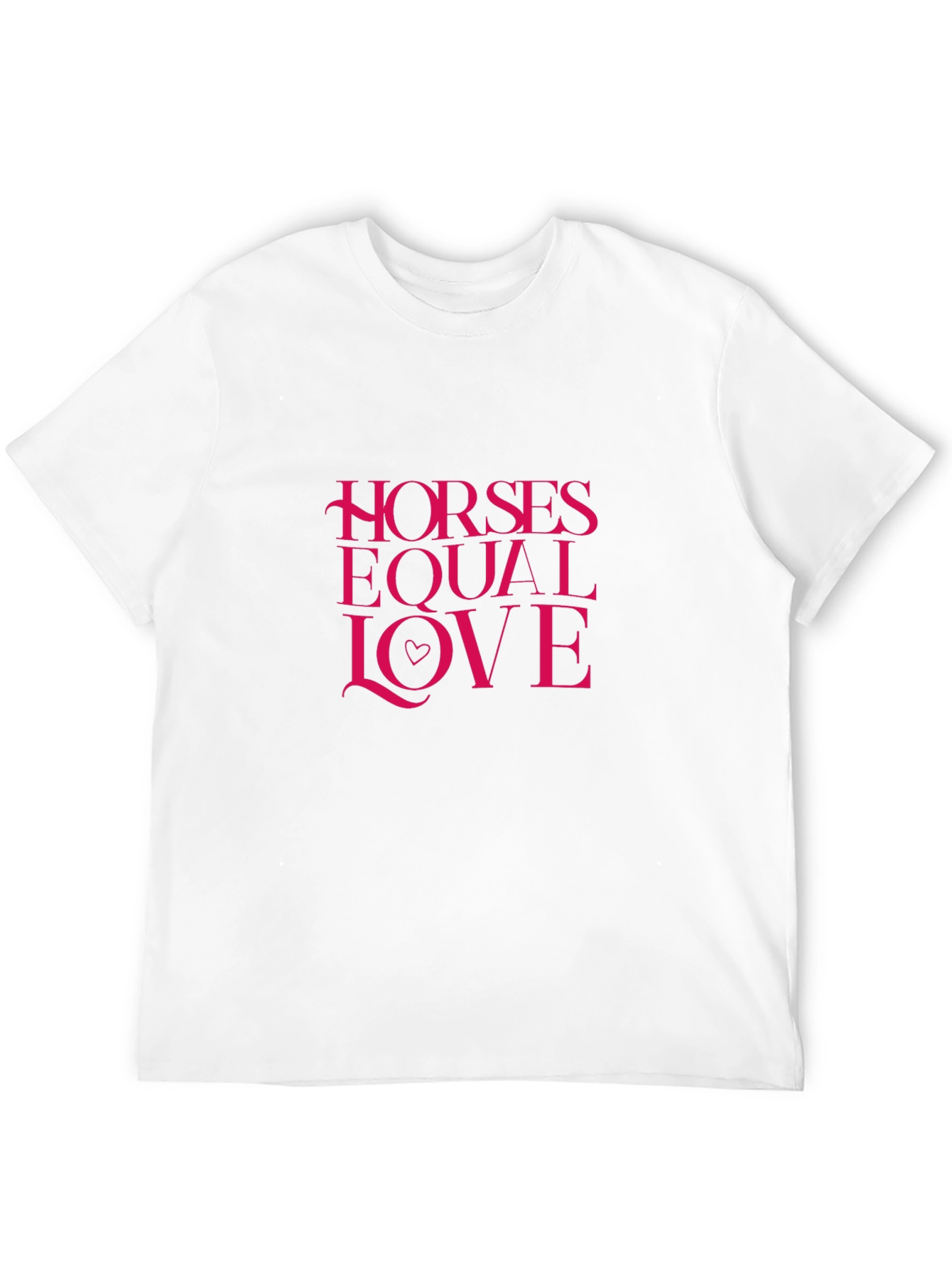 Horses Equal Love Black T-Shirt
