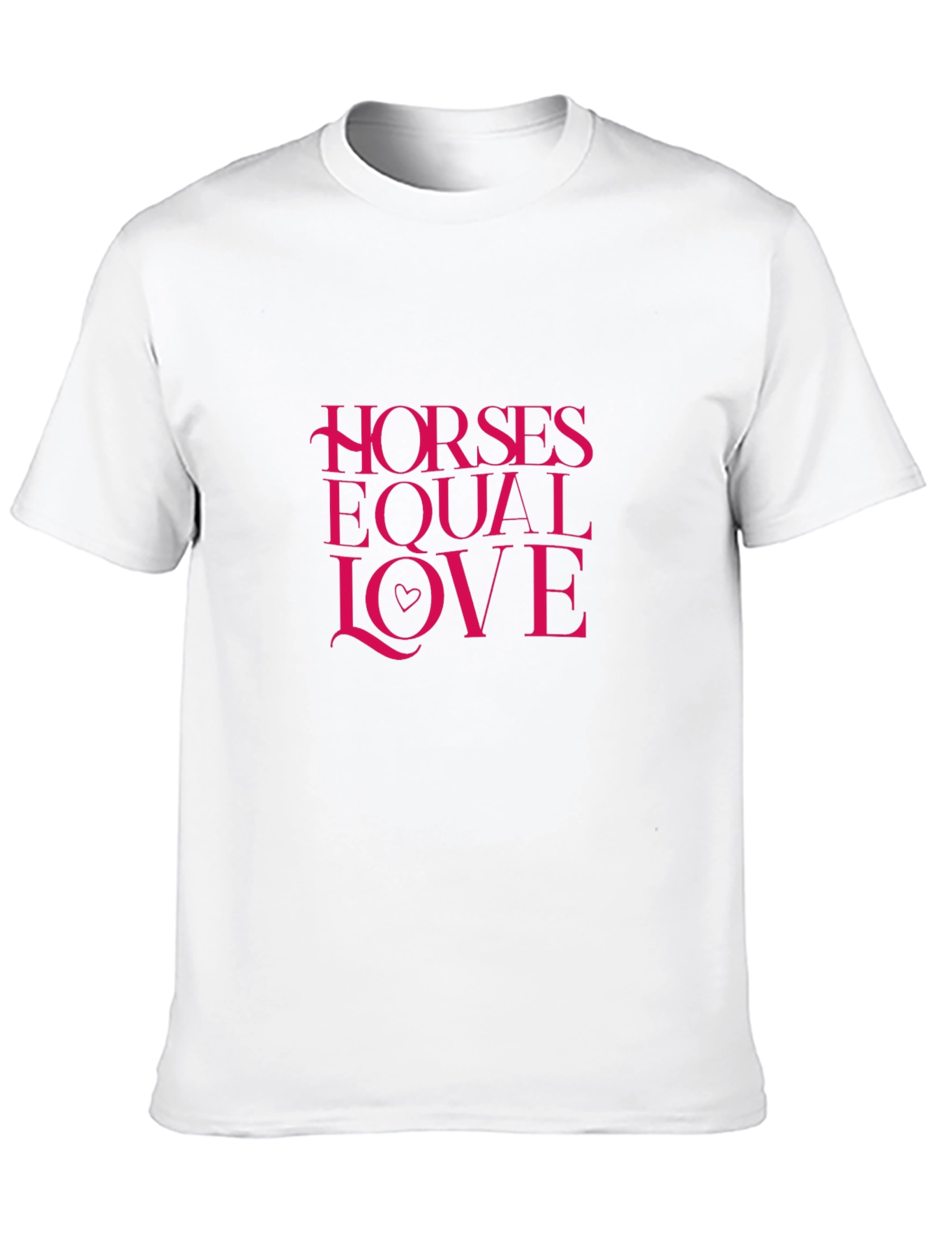 Horses Equal Love Black T-Shirt