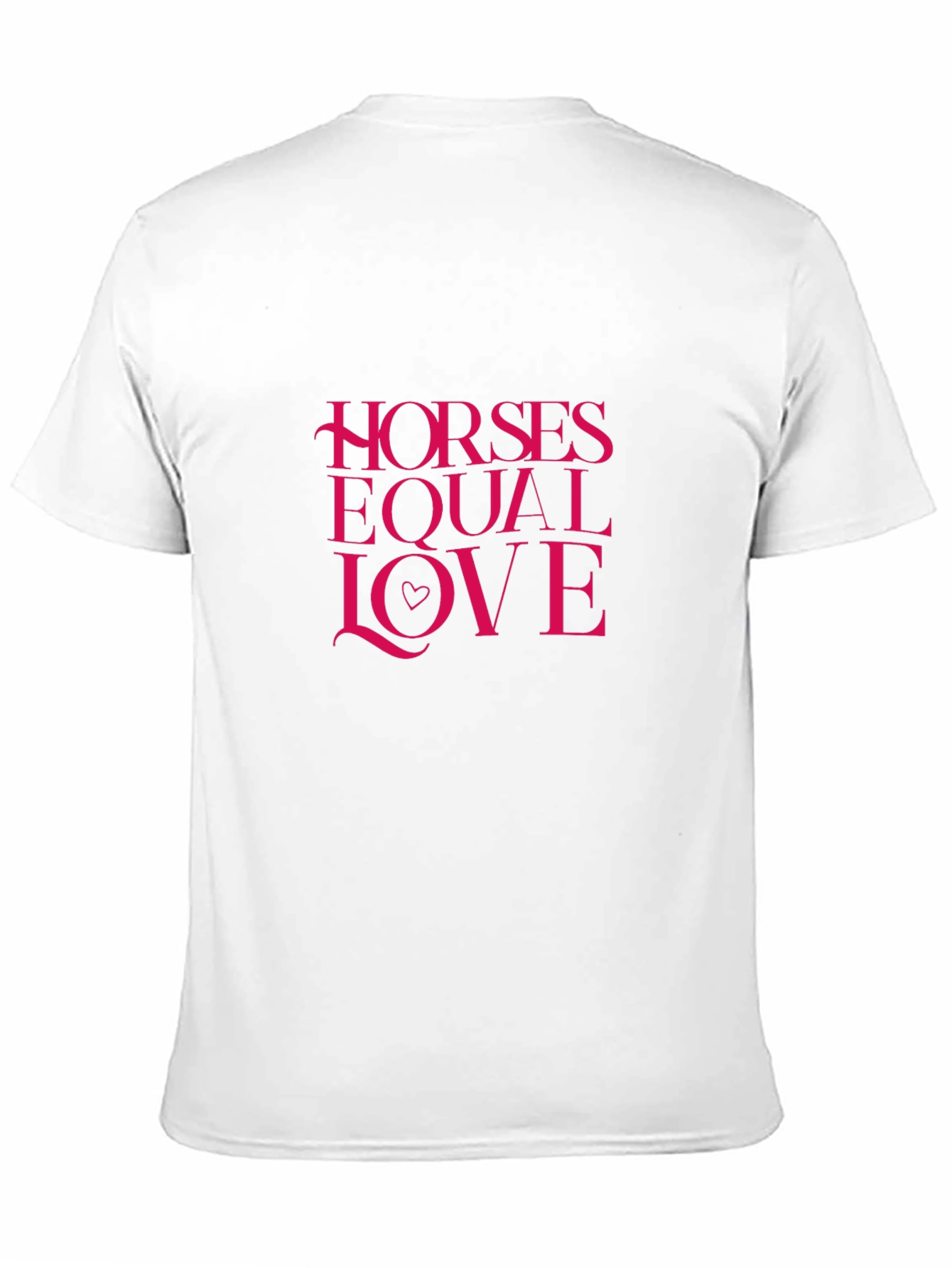 Horses Equal Love Black T-Shirt