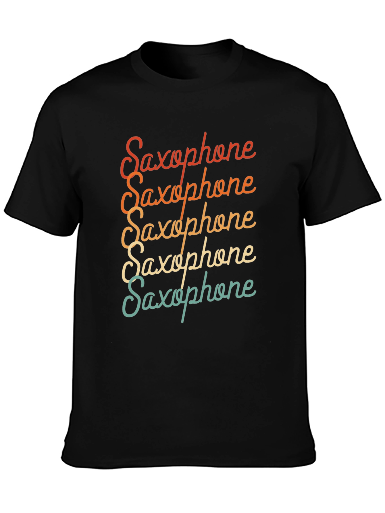 Retro Saxophone T-Shirt - Music Lover Tee