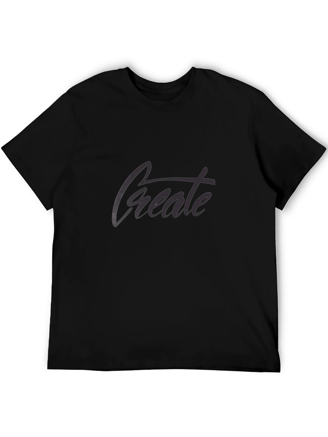 Create Black Graphic T-Shirt - Modern Style