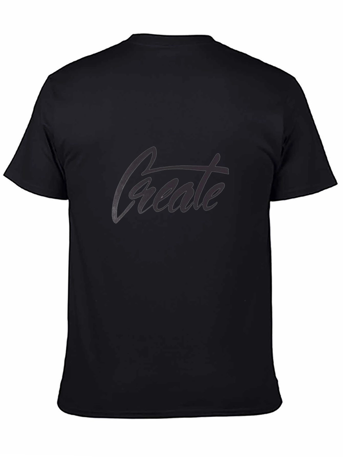 Create Black Graphic T-Shirt - Modern Style