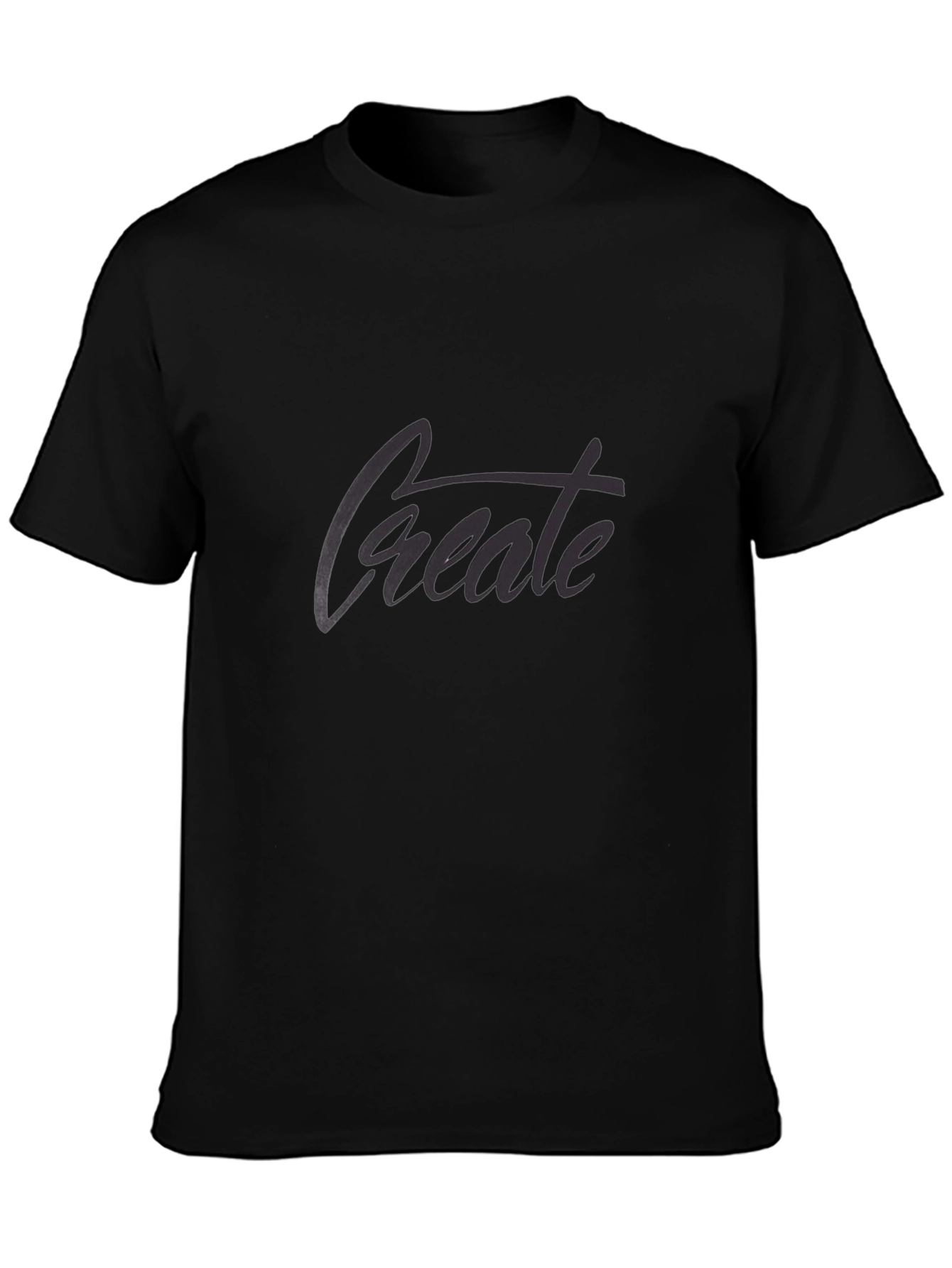 Create Black Graphic T-Shirt - Modern Style