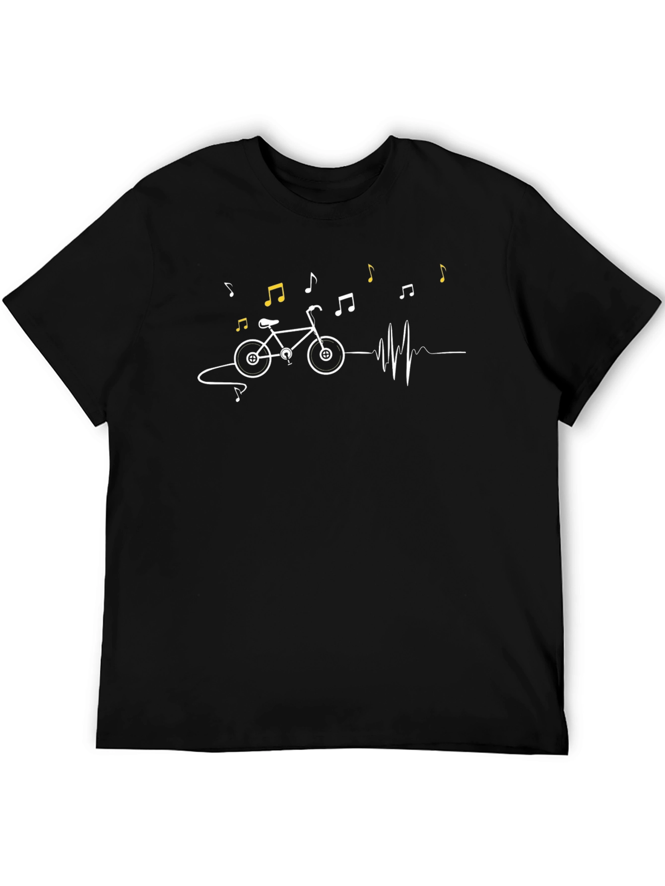 Bike Music Heartbeat Graphic Tee