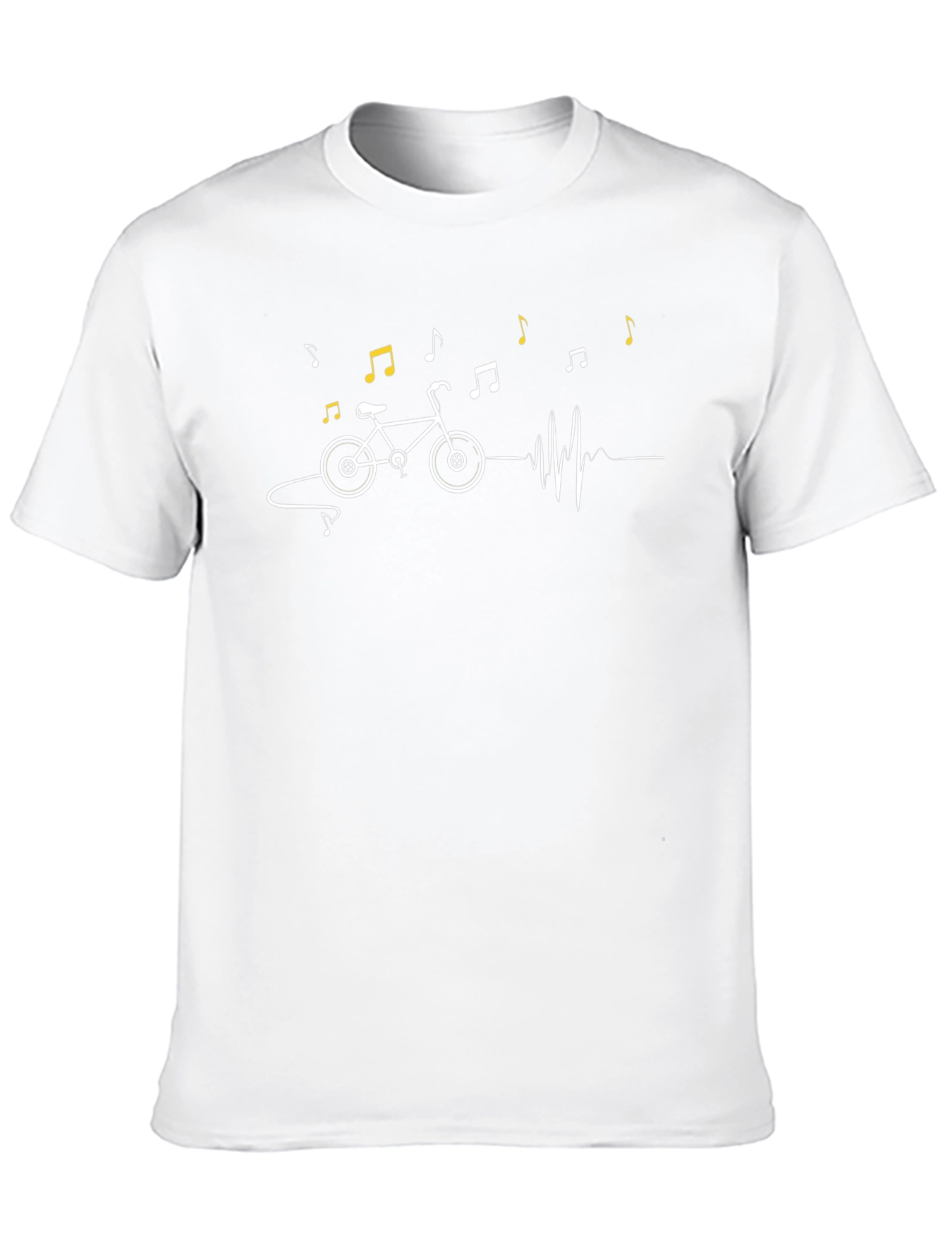 Bike Music Heartbeat Graphic Tee