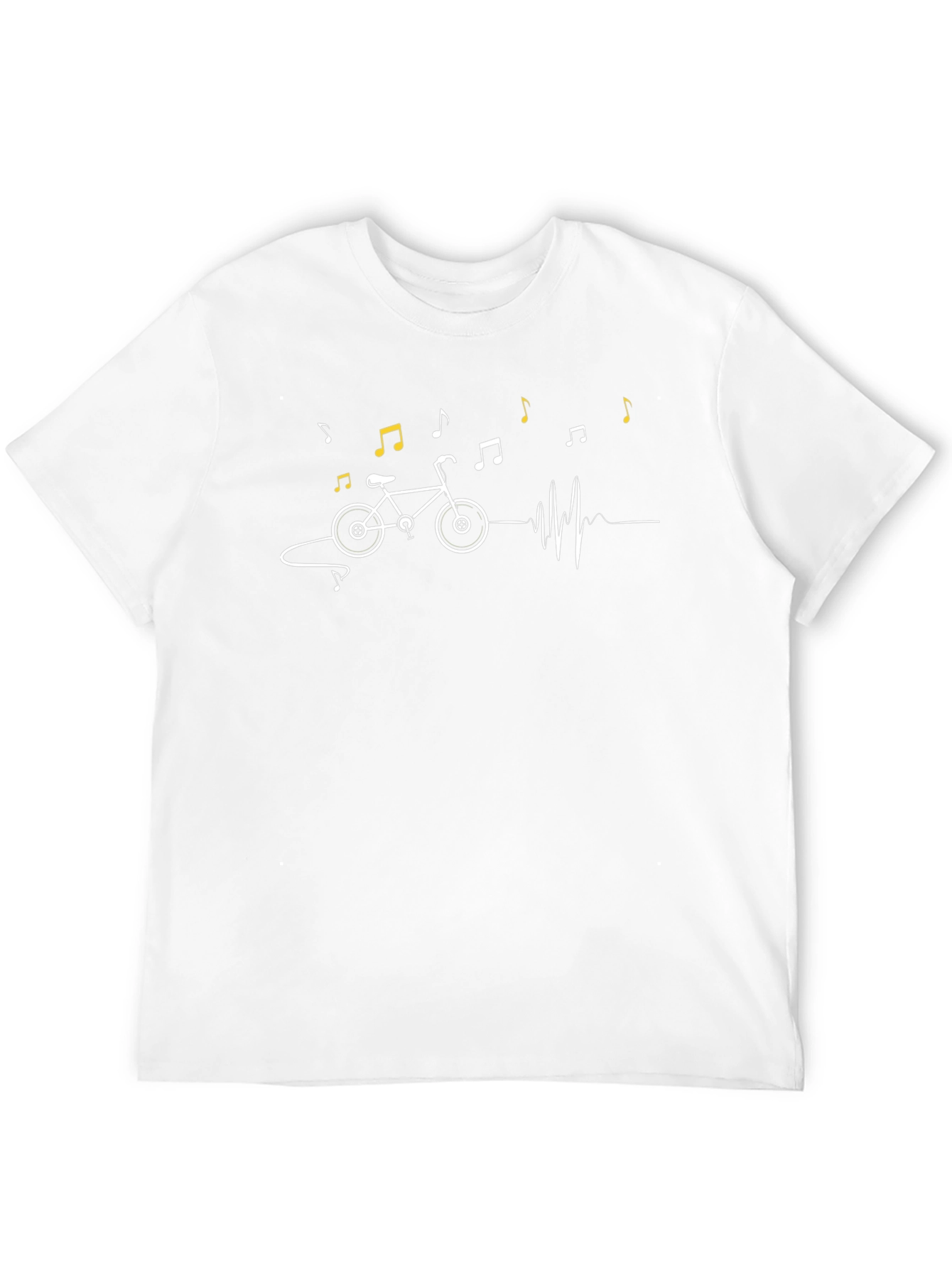 Bike Music Heartbeat Graphic Tee