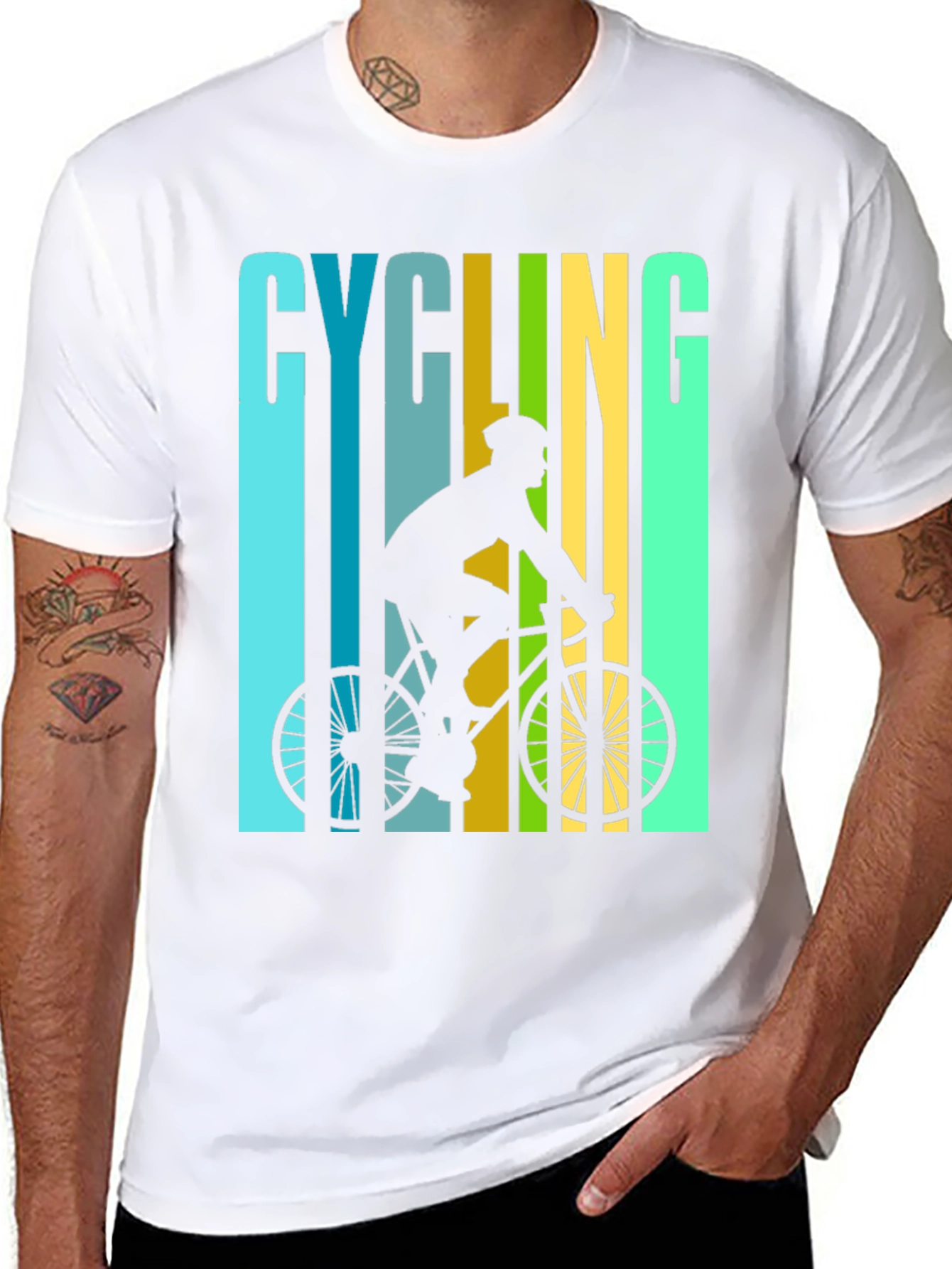 Cycling Graphic T-Shirt - Ride in Style