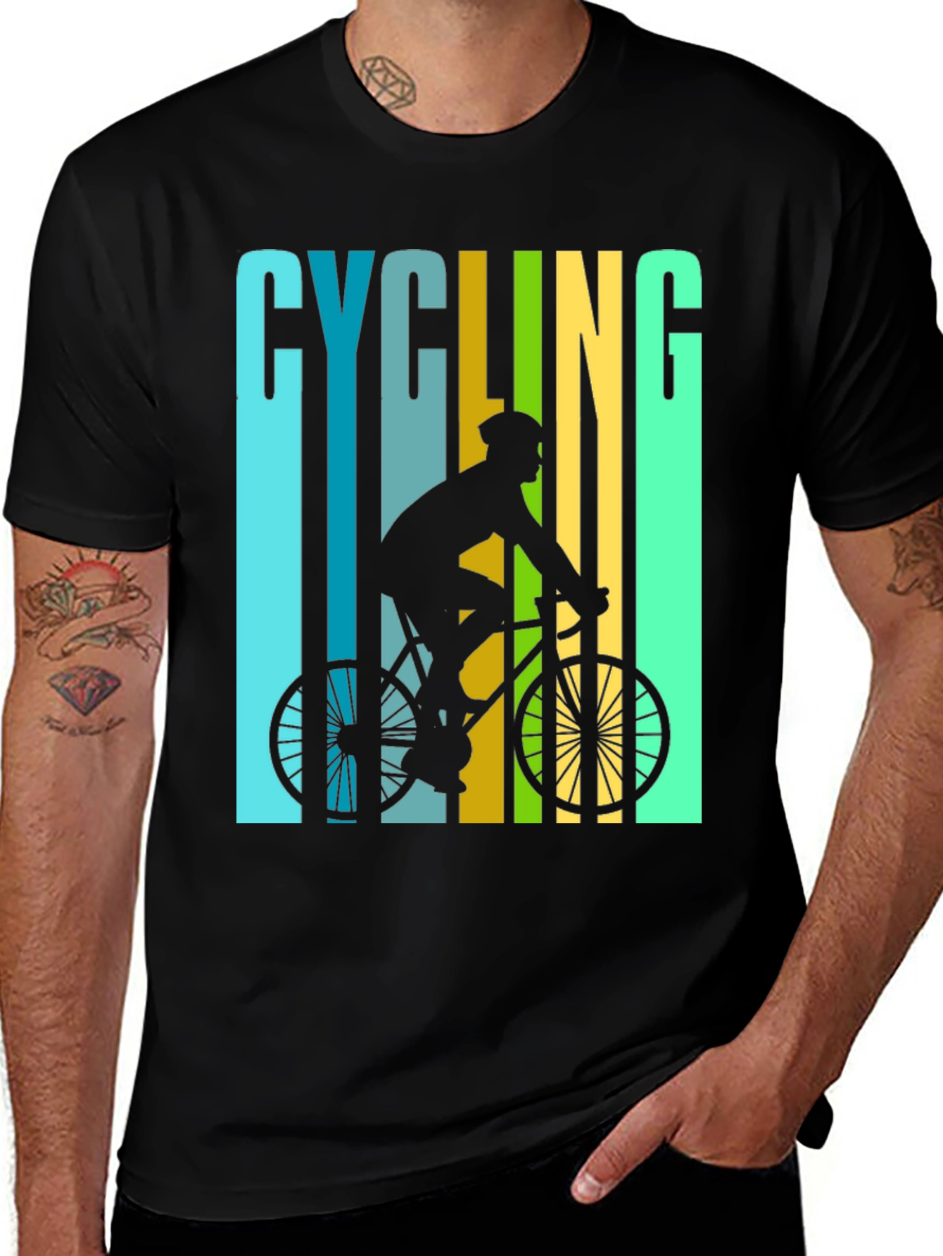 Cycling Graphic T-Shirt - Ride in Style