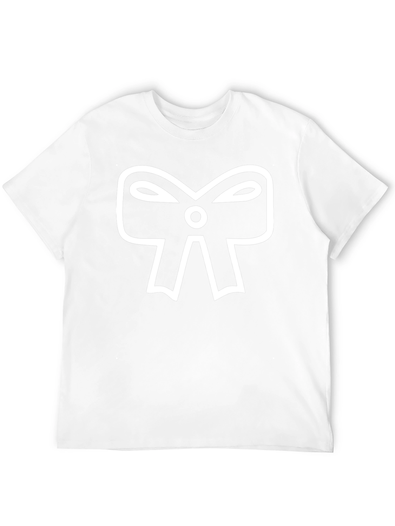 Bow Graphic Black Tee Shirt