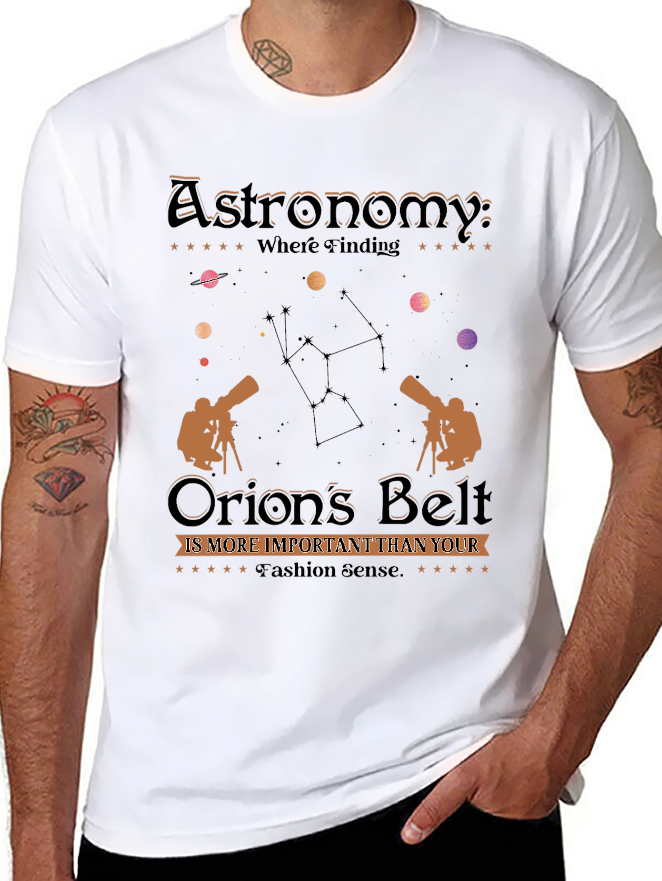 Astronomy Orions Belt Graphic Tee