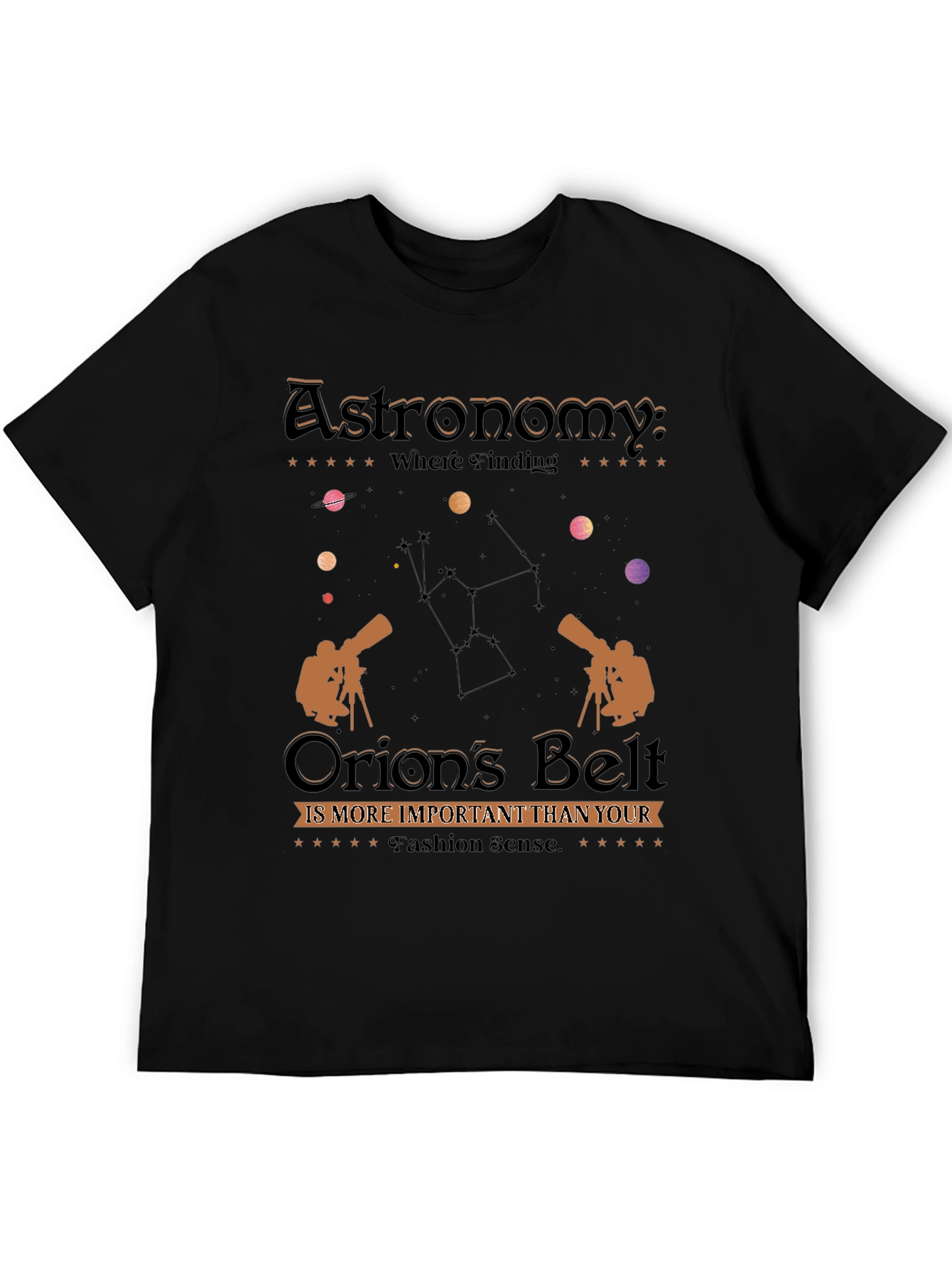 Astronomy Orions Belt Graphic Tee