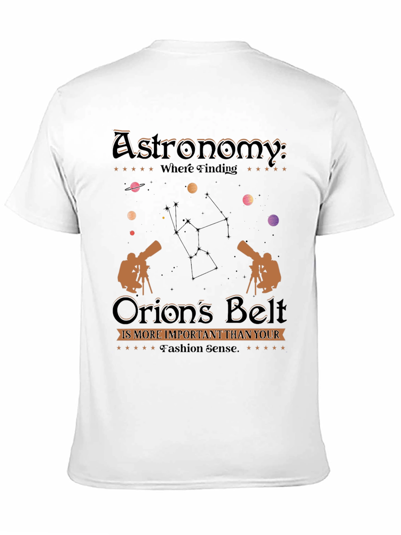 Astronomy Orions Belt Graphic Tee