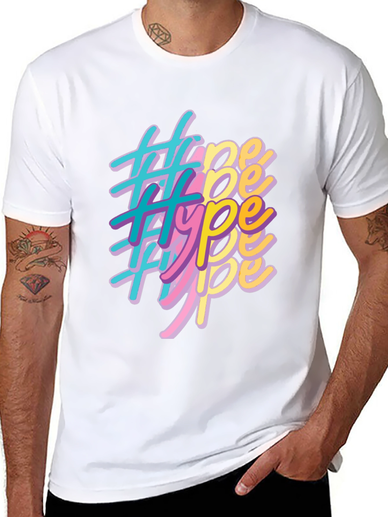 Retro Hype Graphic T-Shirt