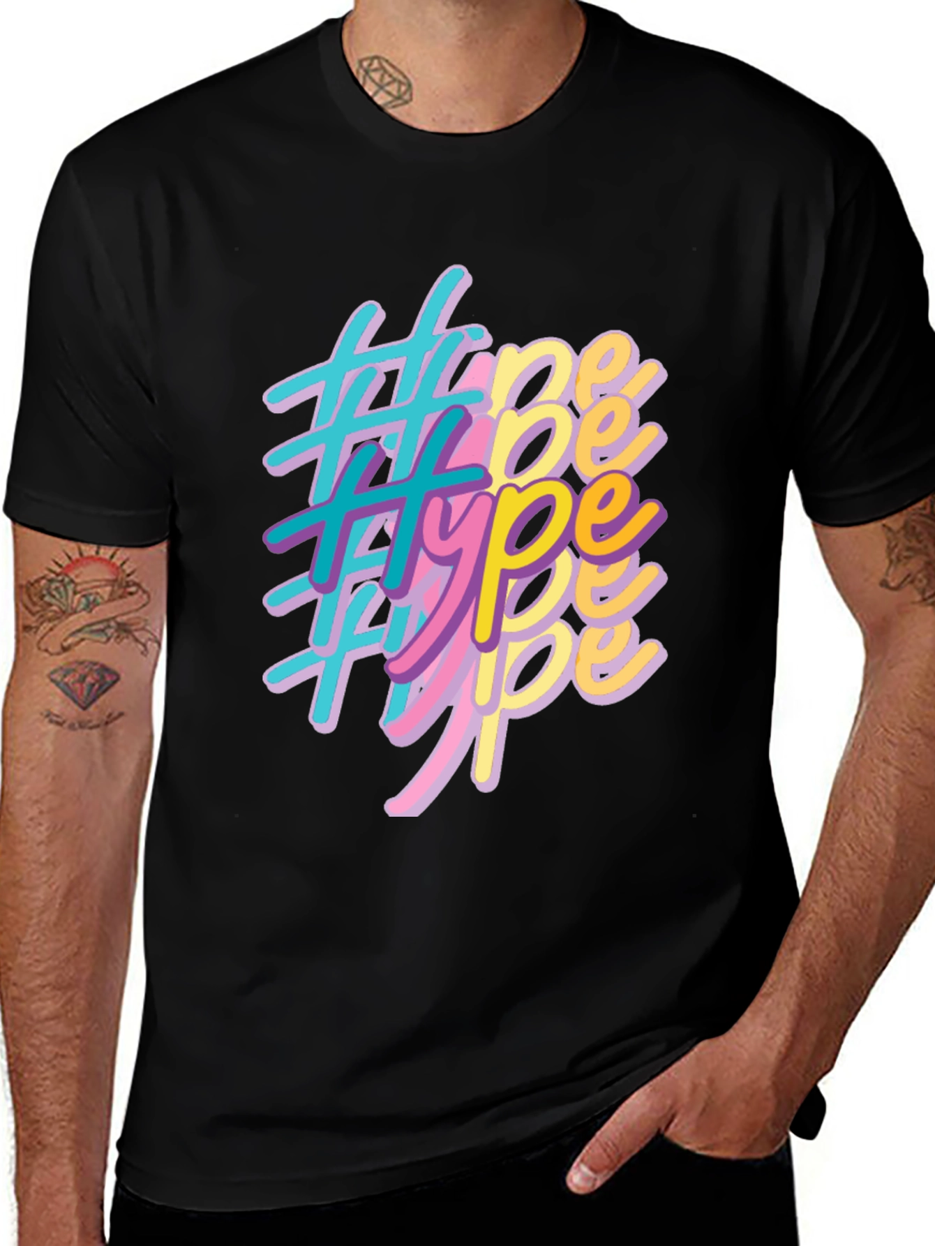 Retro Hype Graphic T-Shirt