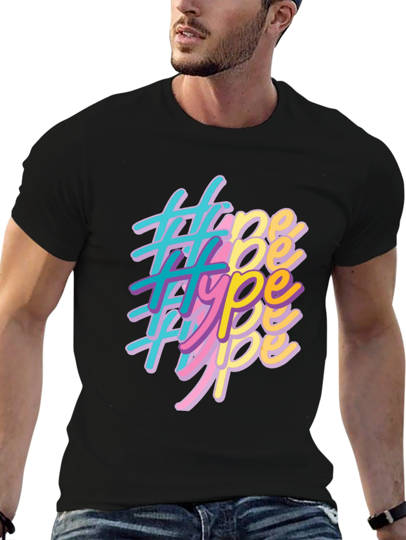 Retro Hype Graphic T-Shirt