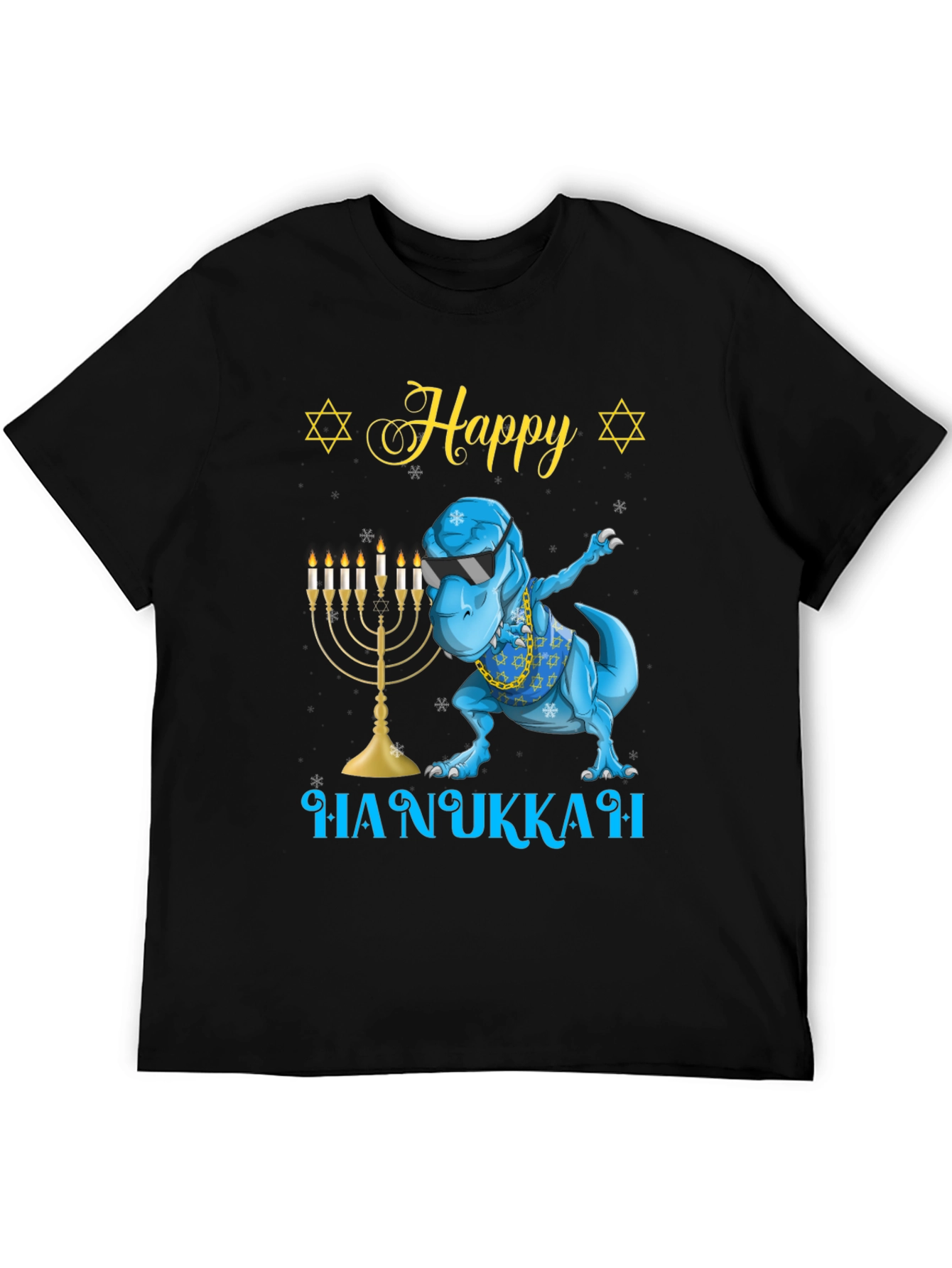 Happy Hanukkah T-Rex Dab Shirt