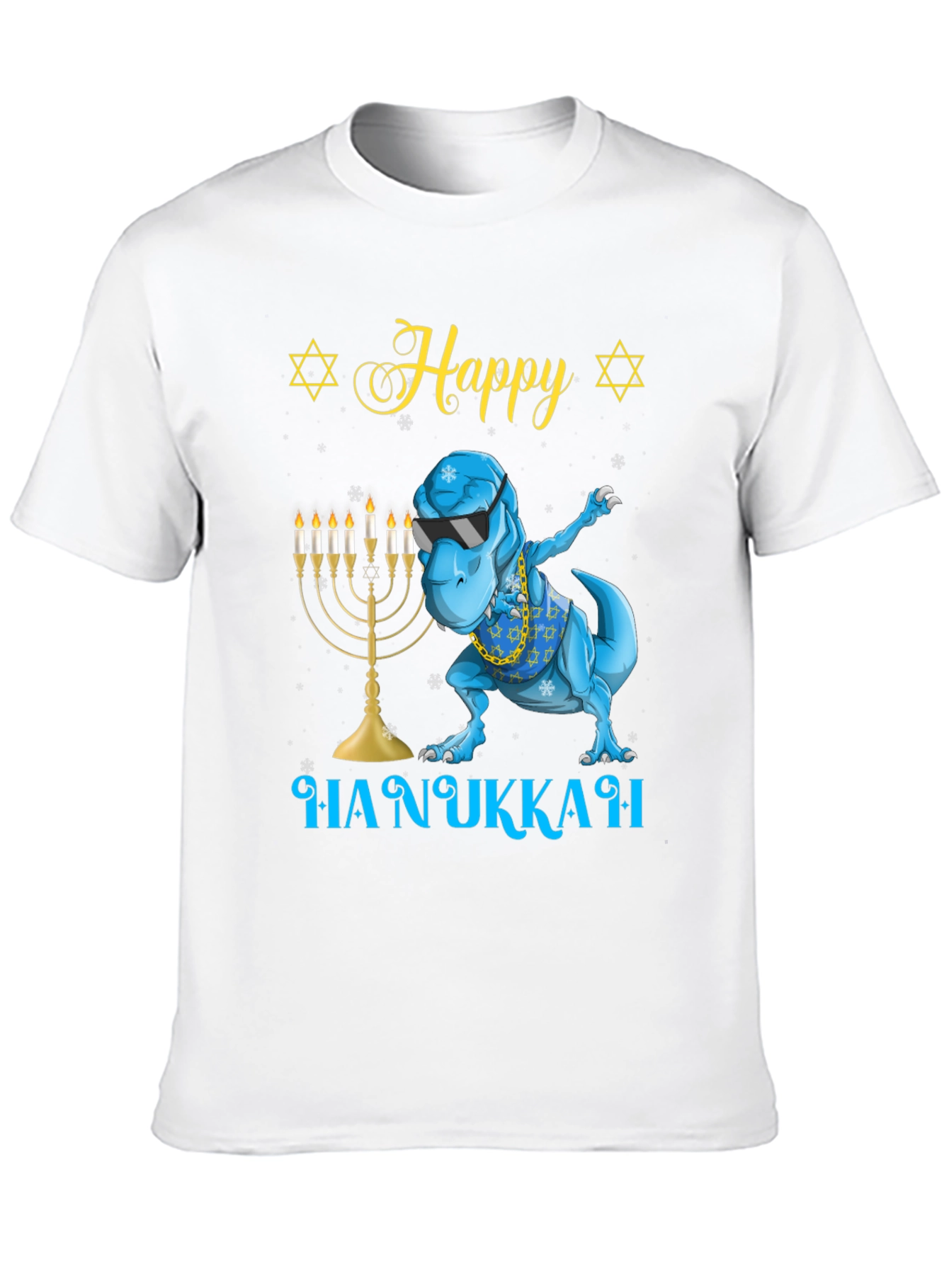 Happy Hanukkah T-Rex Dab Shirt