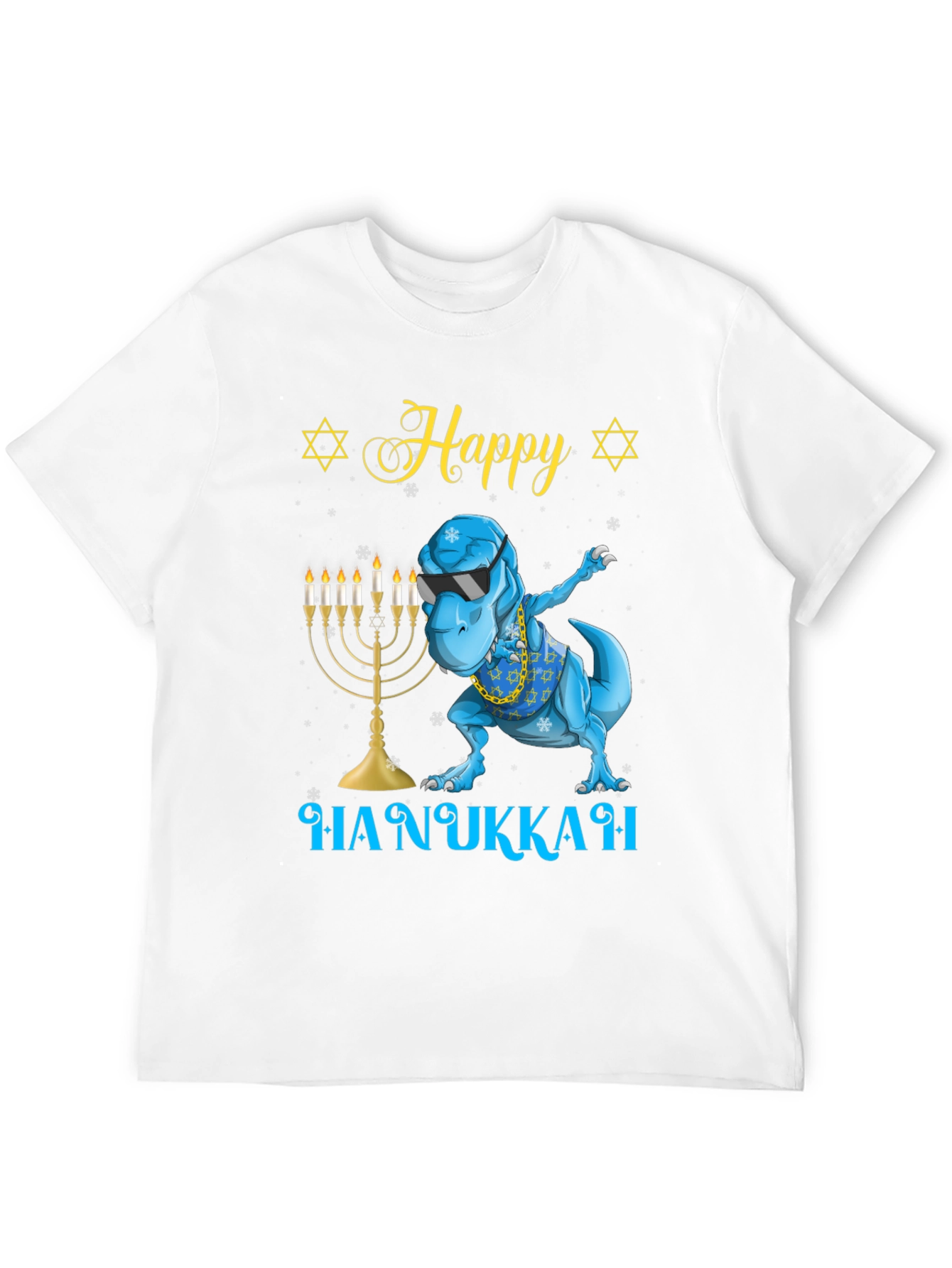 Happy Hanukkah T-Rex Dab Shirt