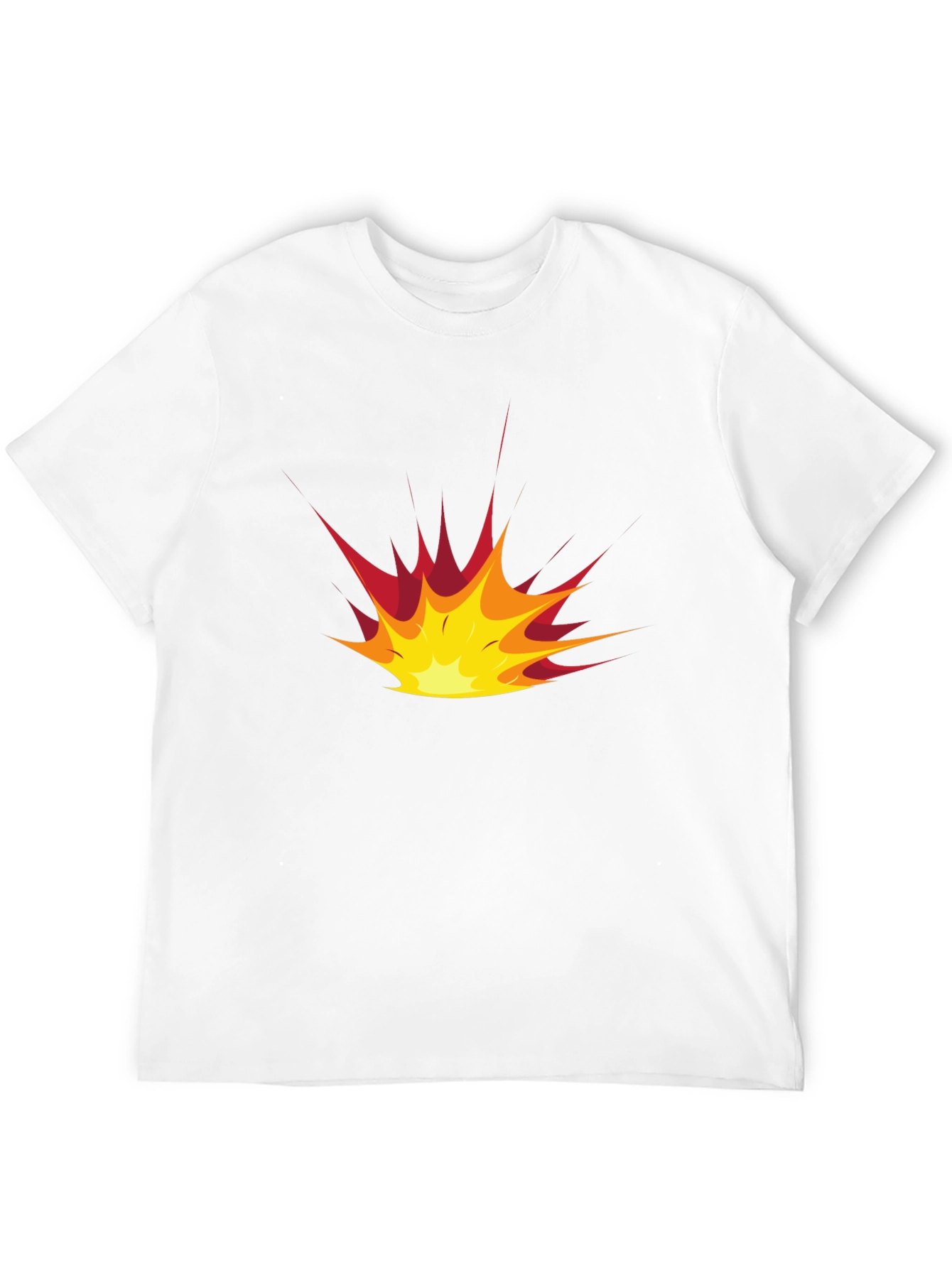 Explosion Graphic Black T-Shirt - Casual Style