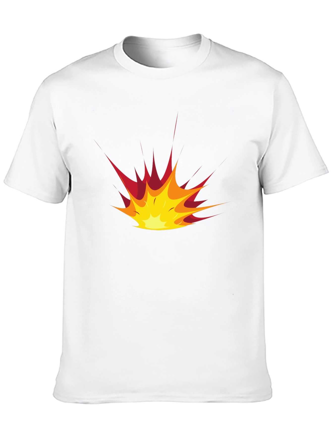 Explosion Graphic Black T-Shirt - Casual Style