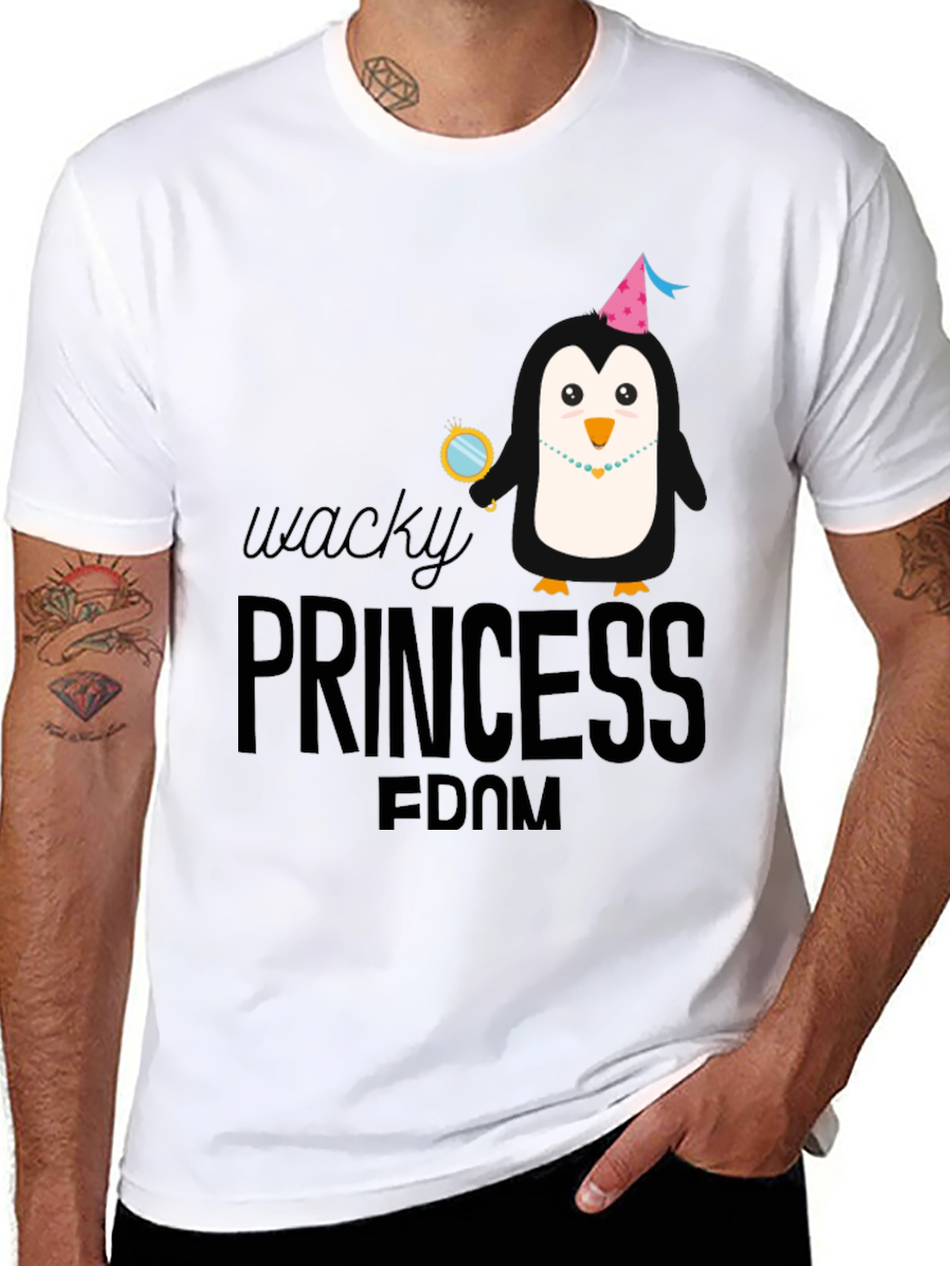 Wacky Princess Penguin T-Shirt