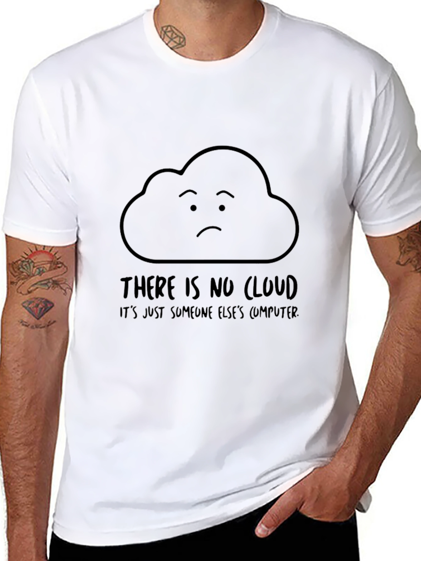 No Cloud T-Shirt - Programmer Humor Tee