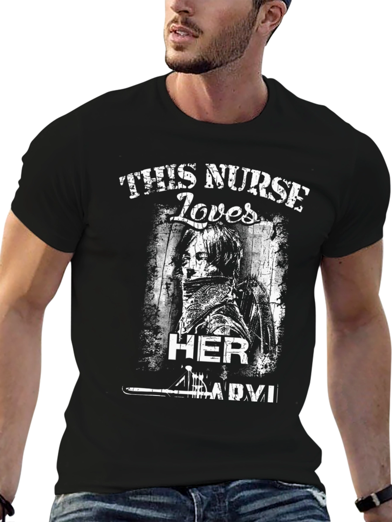 Nurse Loves Ladyvi Black T-Shirt