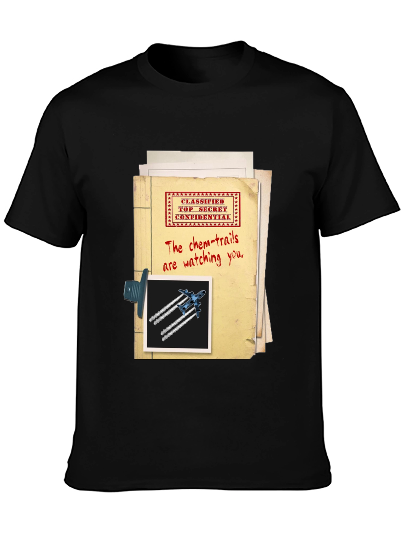 Top Secret Chemtrails T-Shirt Conspiracy