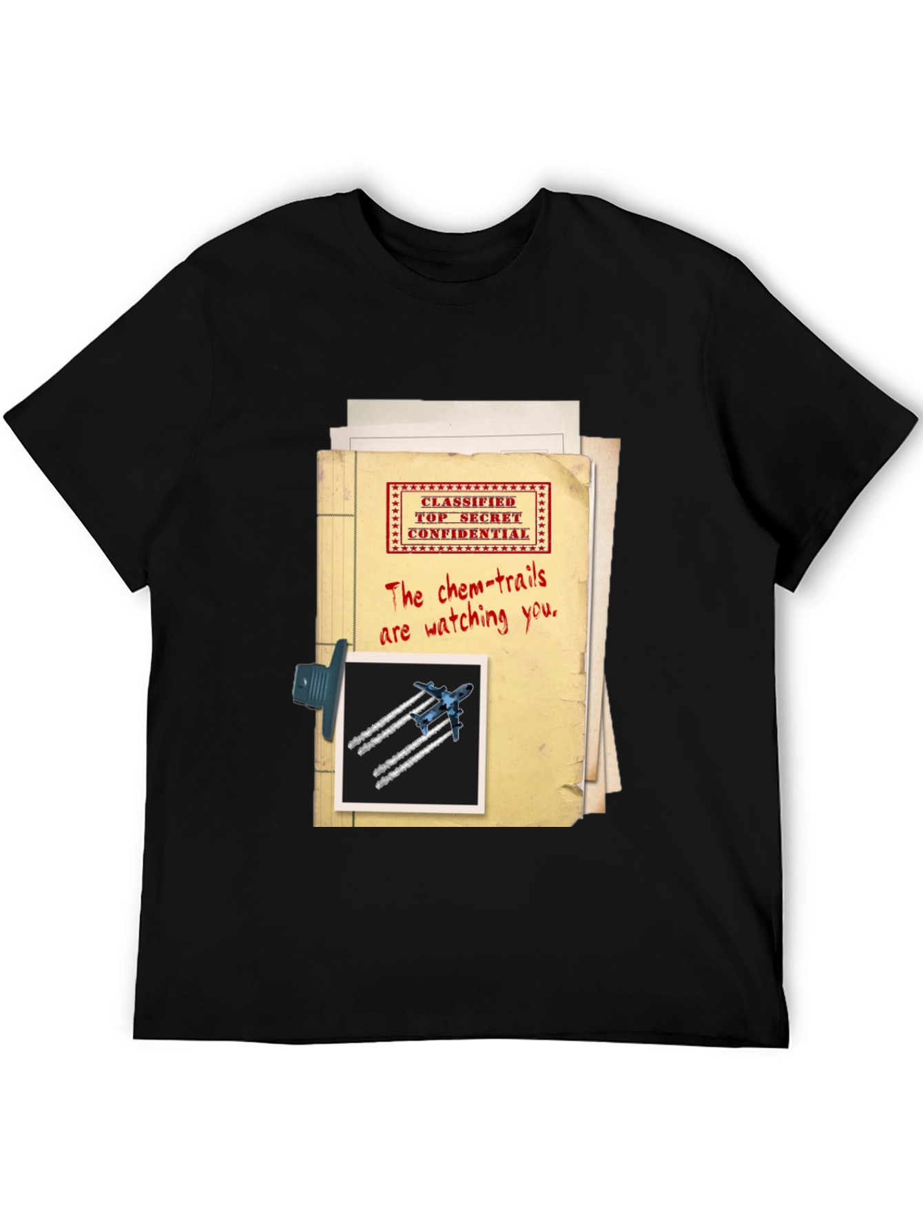 Top Secret Chemtrails T-Shirt Conspiracy