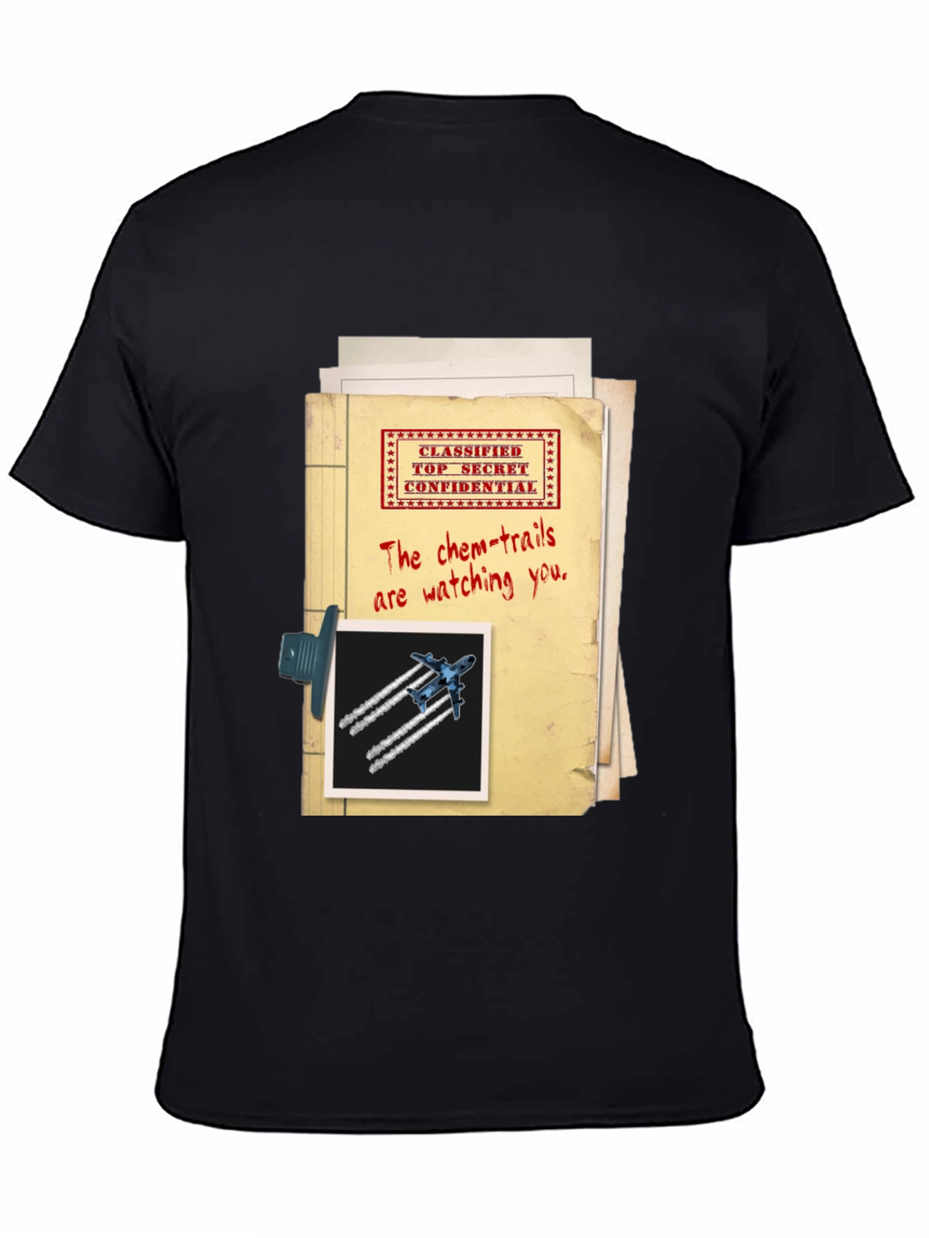 Top Secret Chemtrails T-Shirt Conspiracy