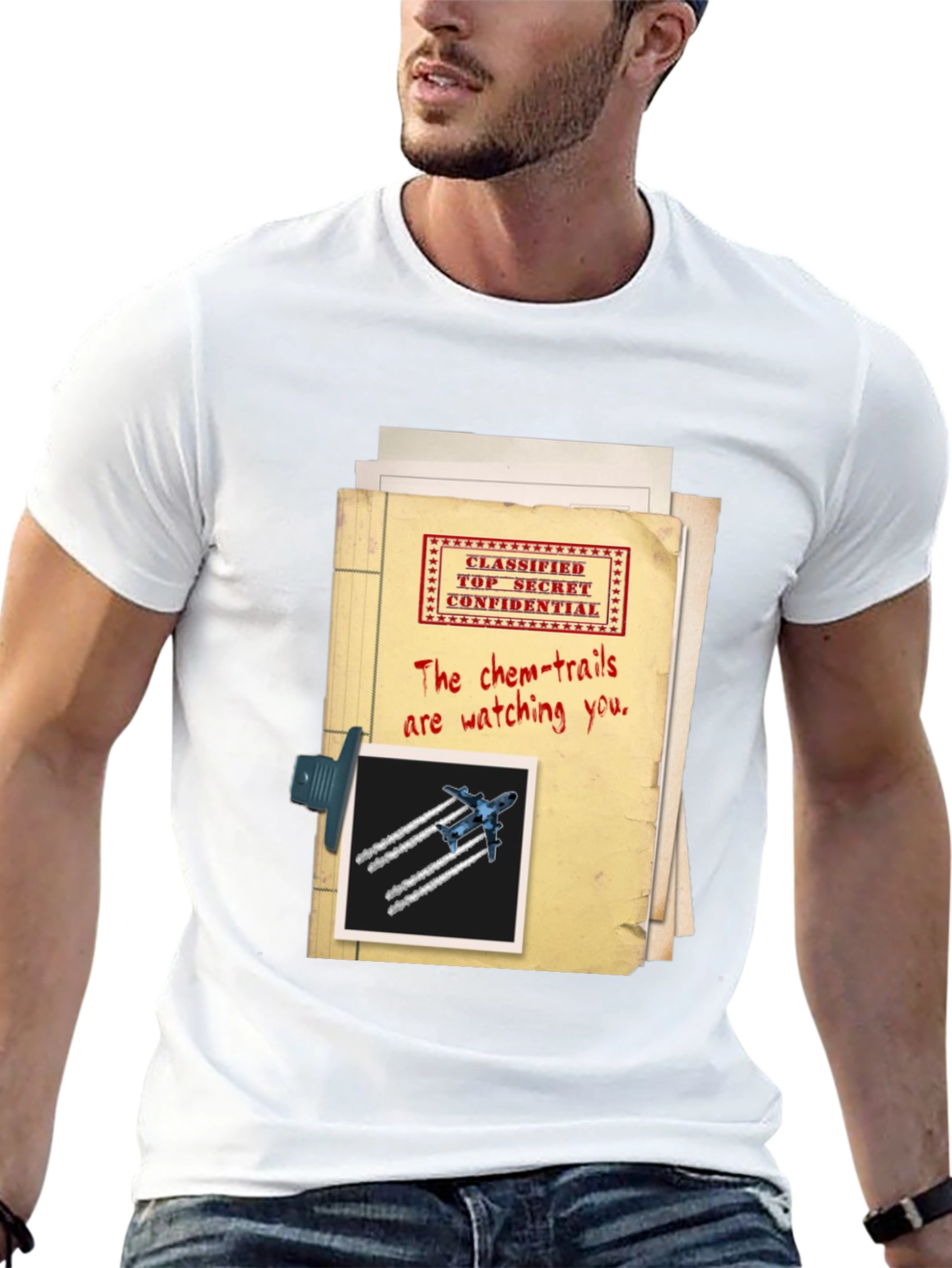 Top Secret Chemtrails T-Shirt Conspiracy