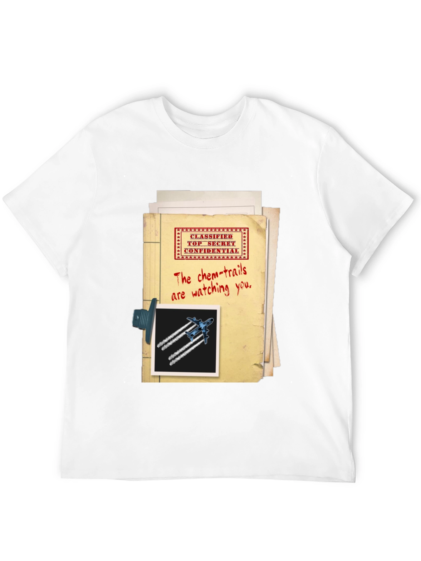 Top Secret Chemtrails T-Shirt Conspiracy