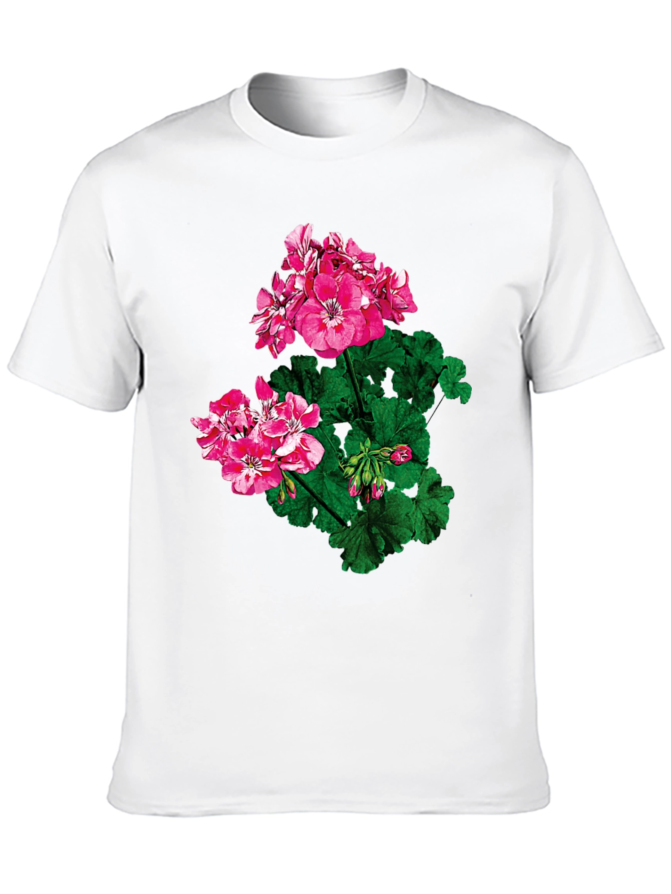 Floral Print Black T-Shirt for Men