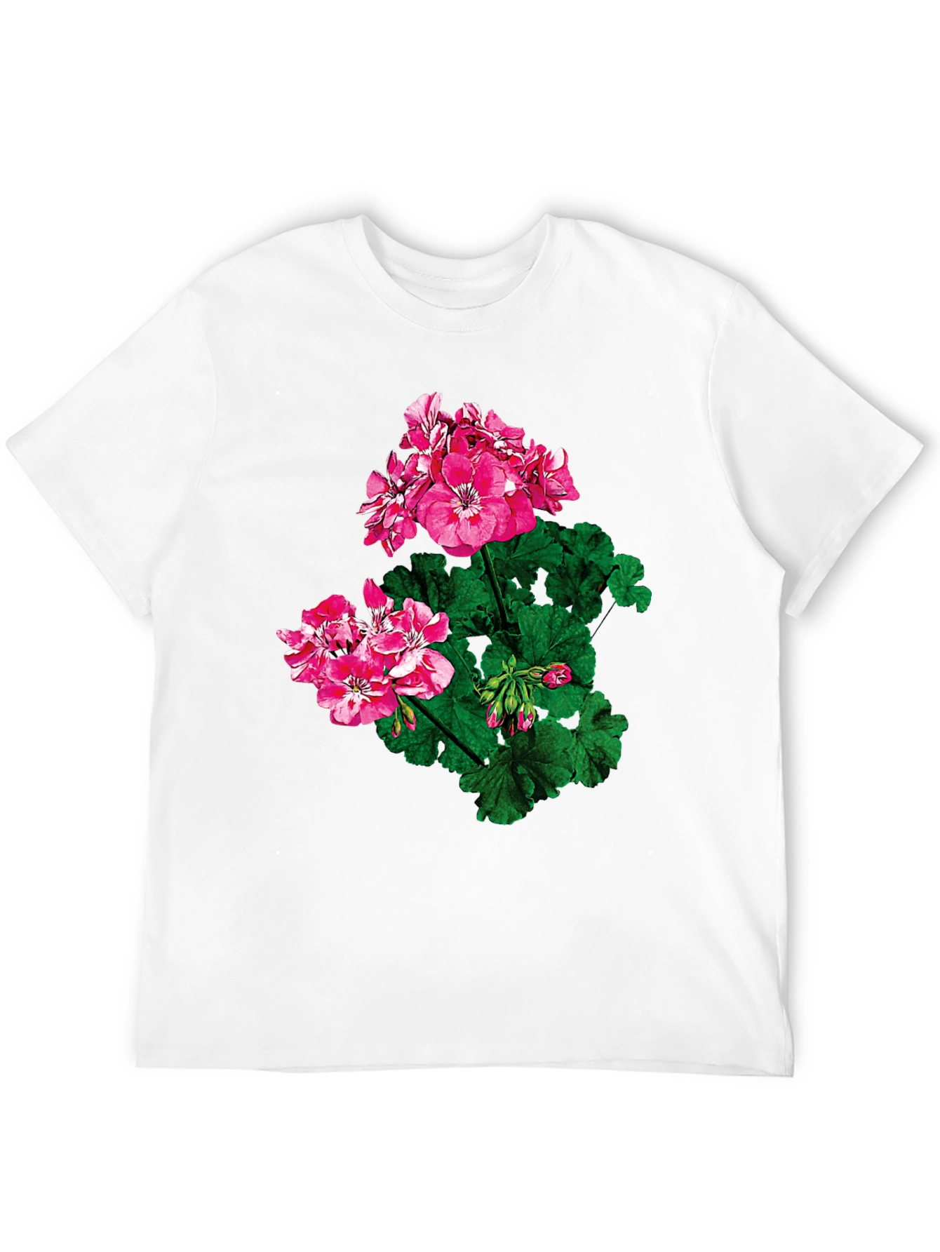 Floral Print Black T-Shirt for Men