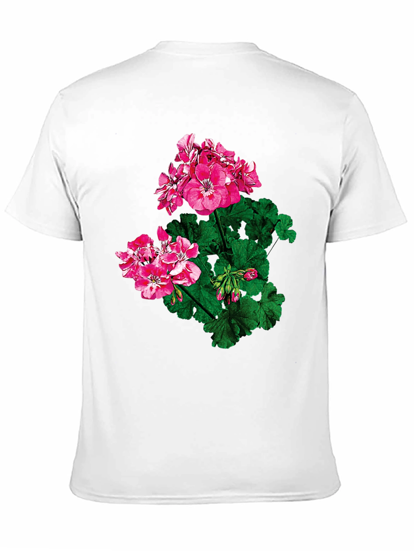 Floral Print Black T-Shirt for Men