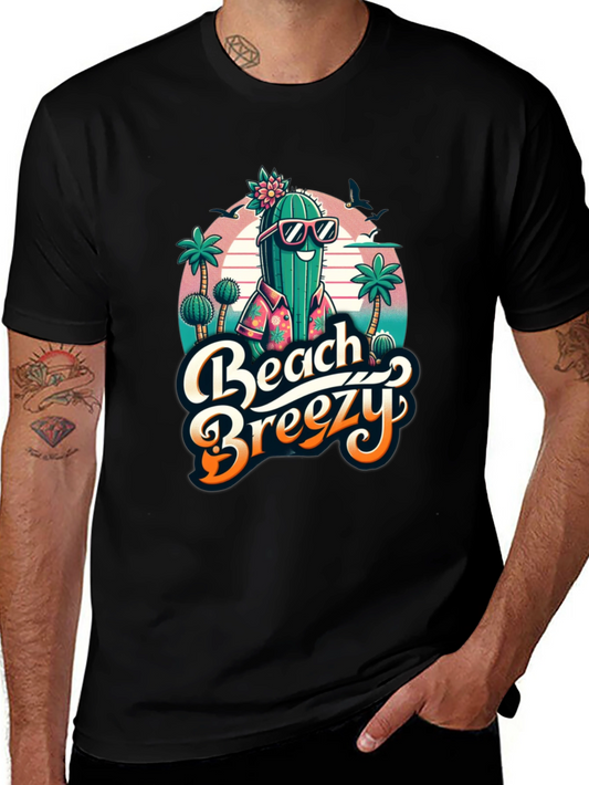 Beach Breezy Cactus Graphic Tee