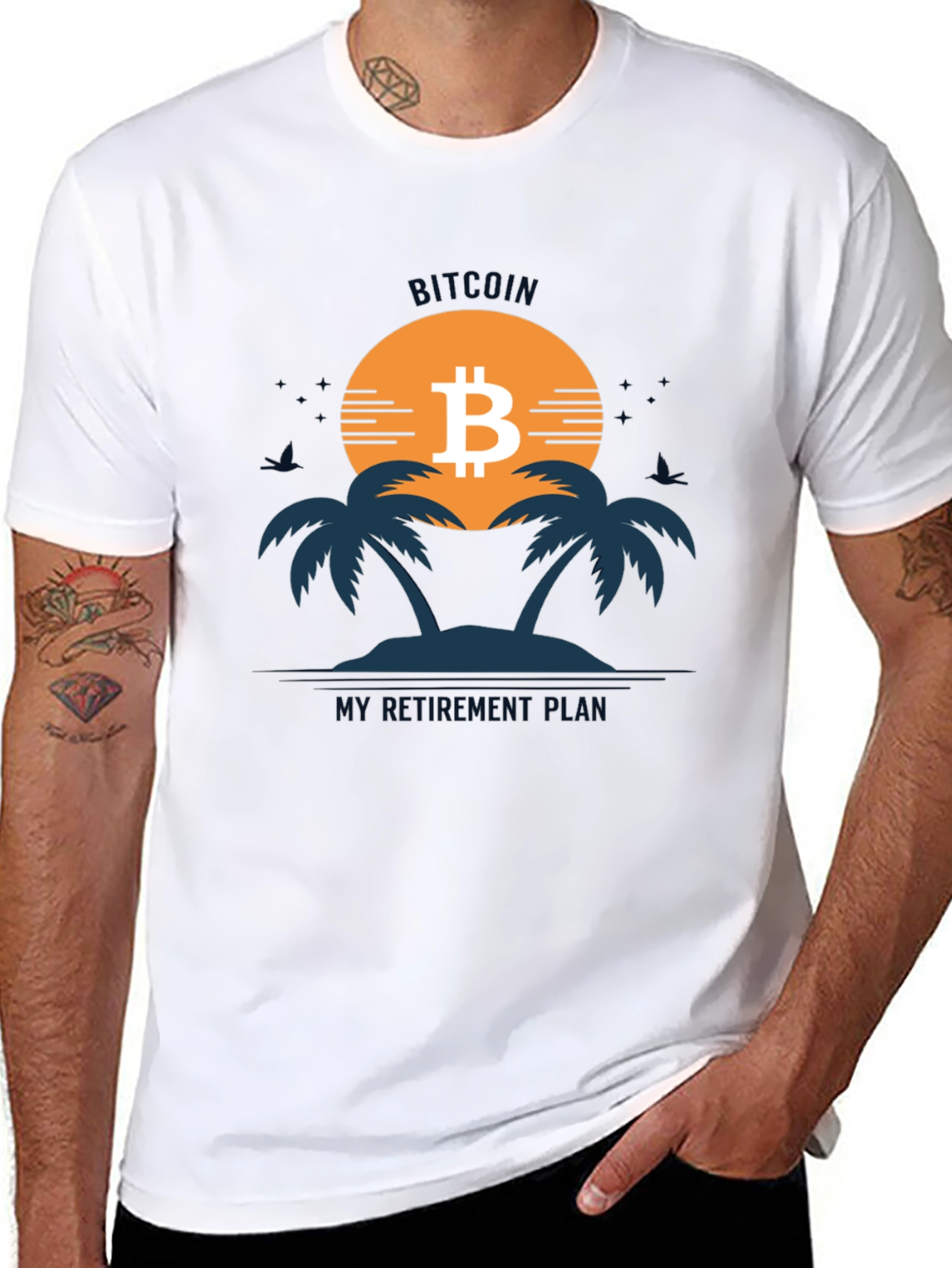 Bitcoin Retirement Plan Graphic T-Shirt