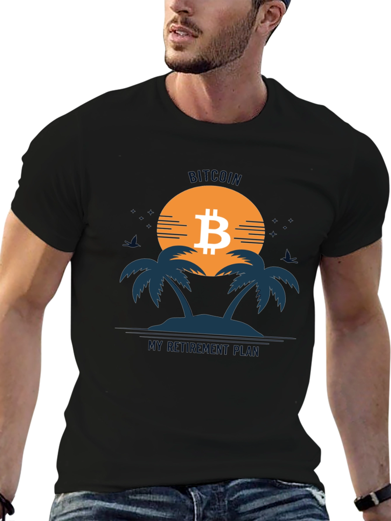 Bitcoin Retirement Plan Graphic T-Shirt