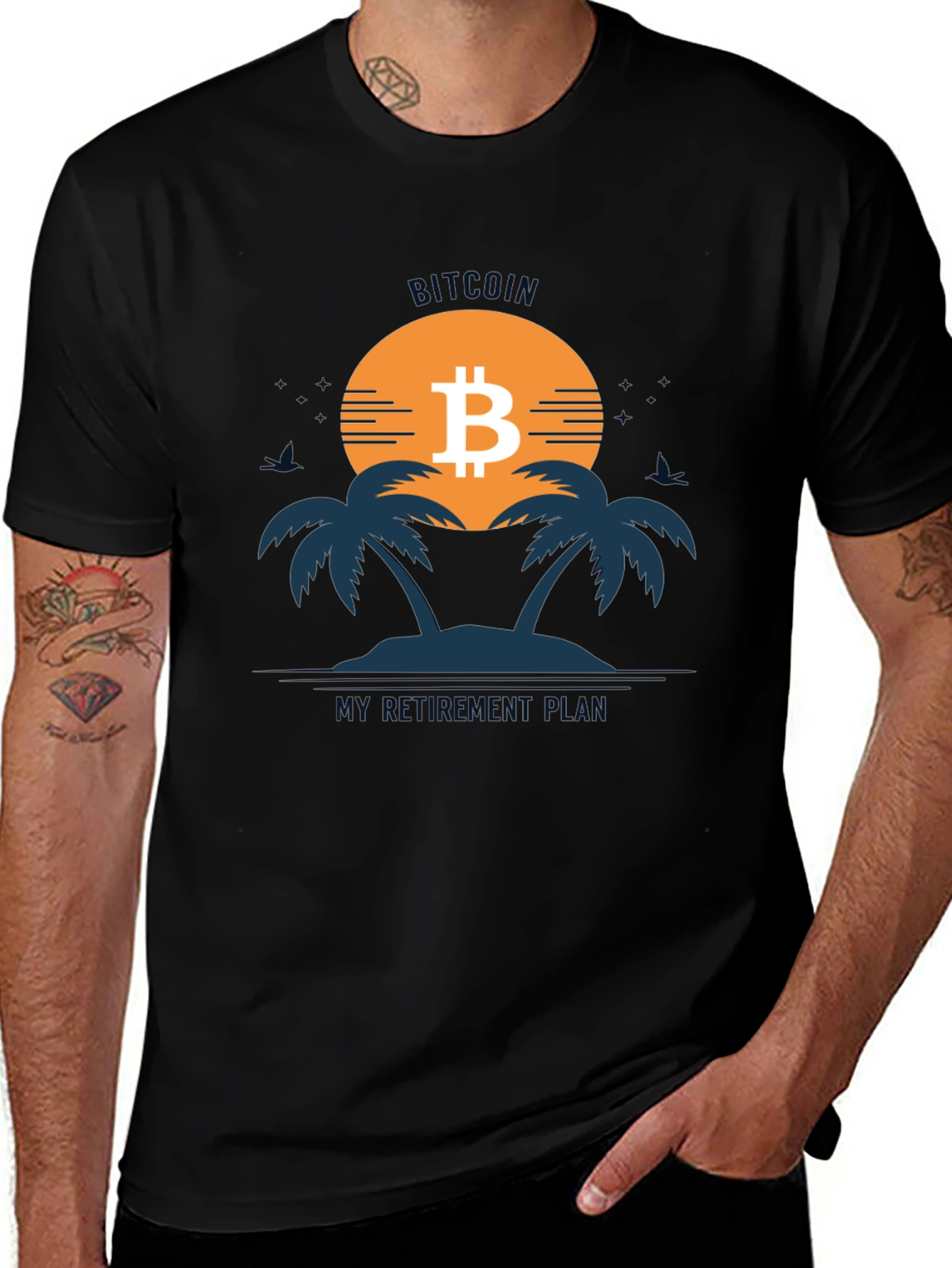 Bitcoin Retirement Plan Graphic T-Shirt