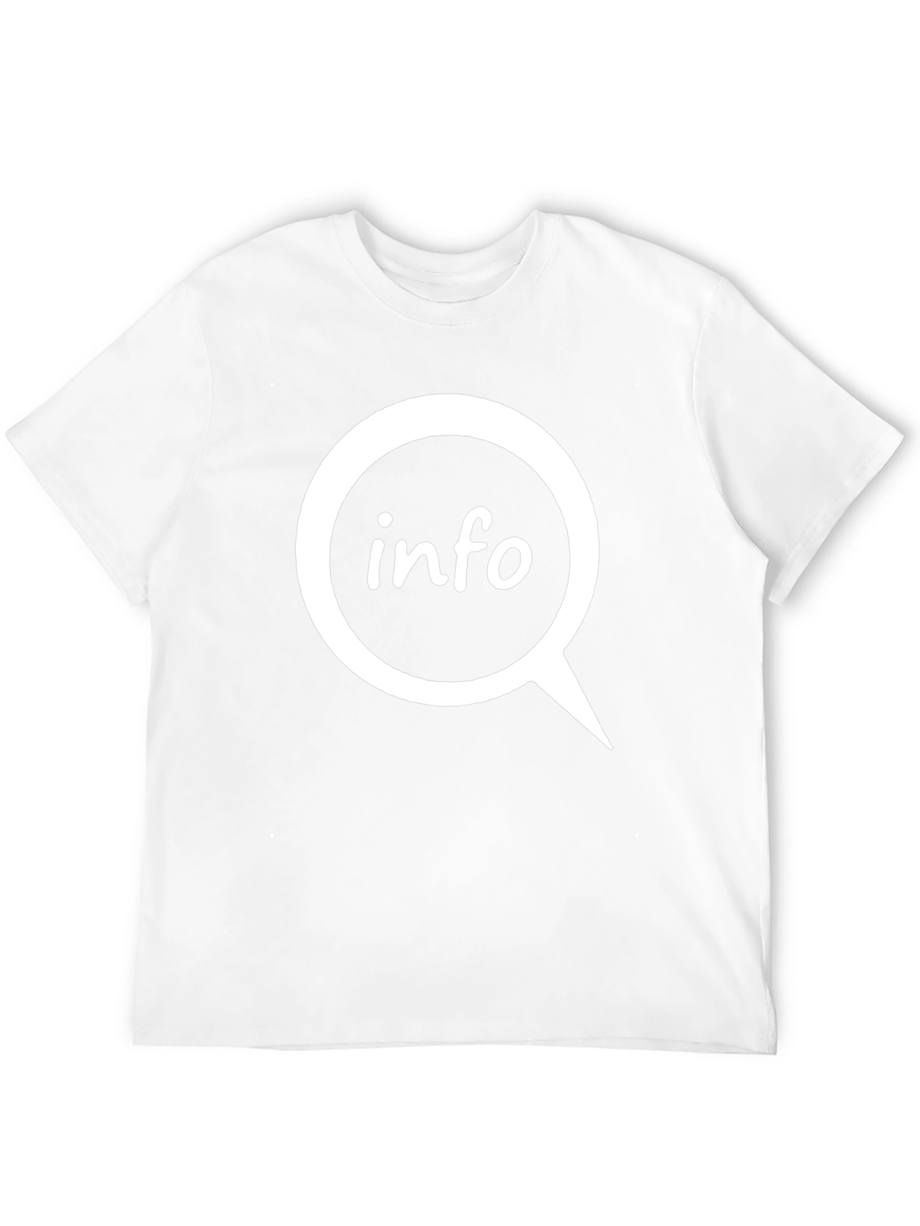 Info Bubble Black T-Shirt