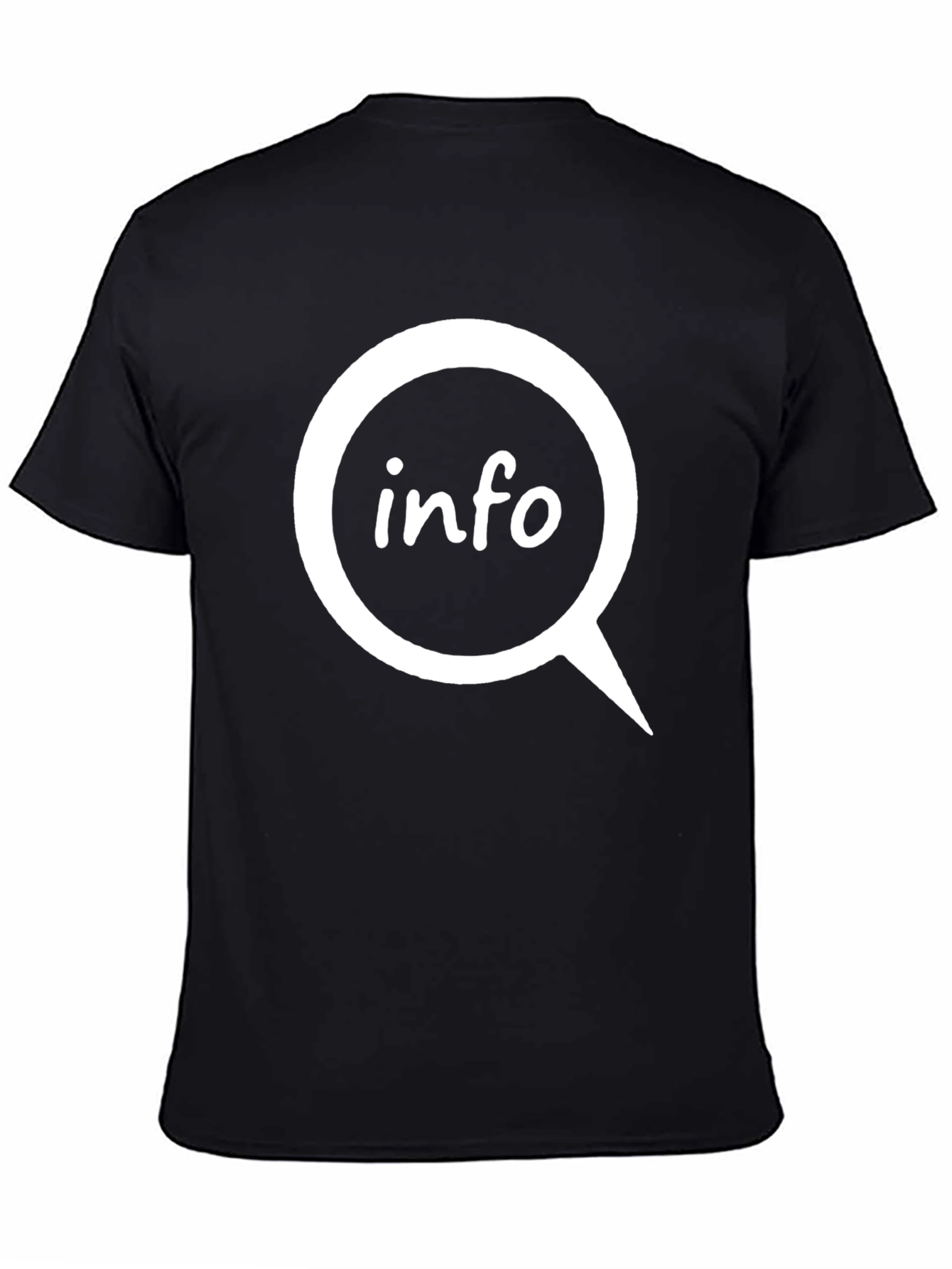 Info Bubble Black T-Shirt