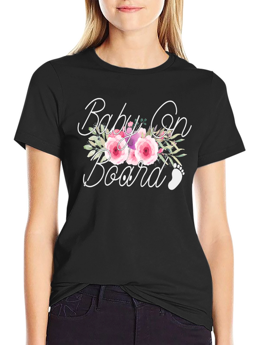 Baby On Board Floral T-Shirt