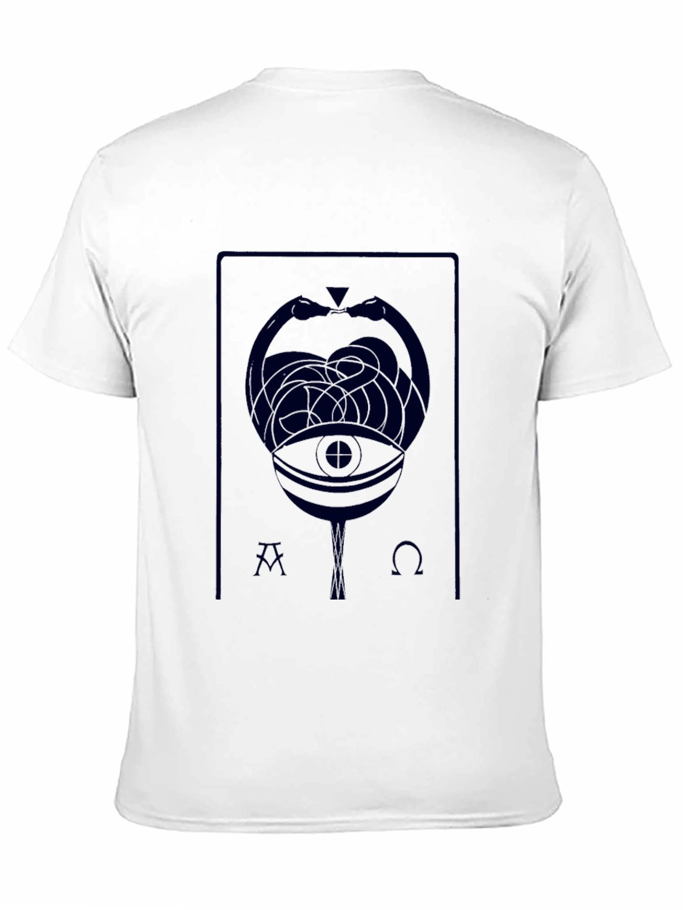 Mystic Serpent Eye Graphic T-Shirt - Black