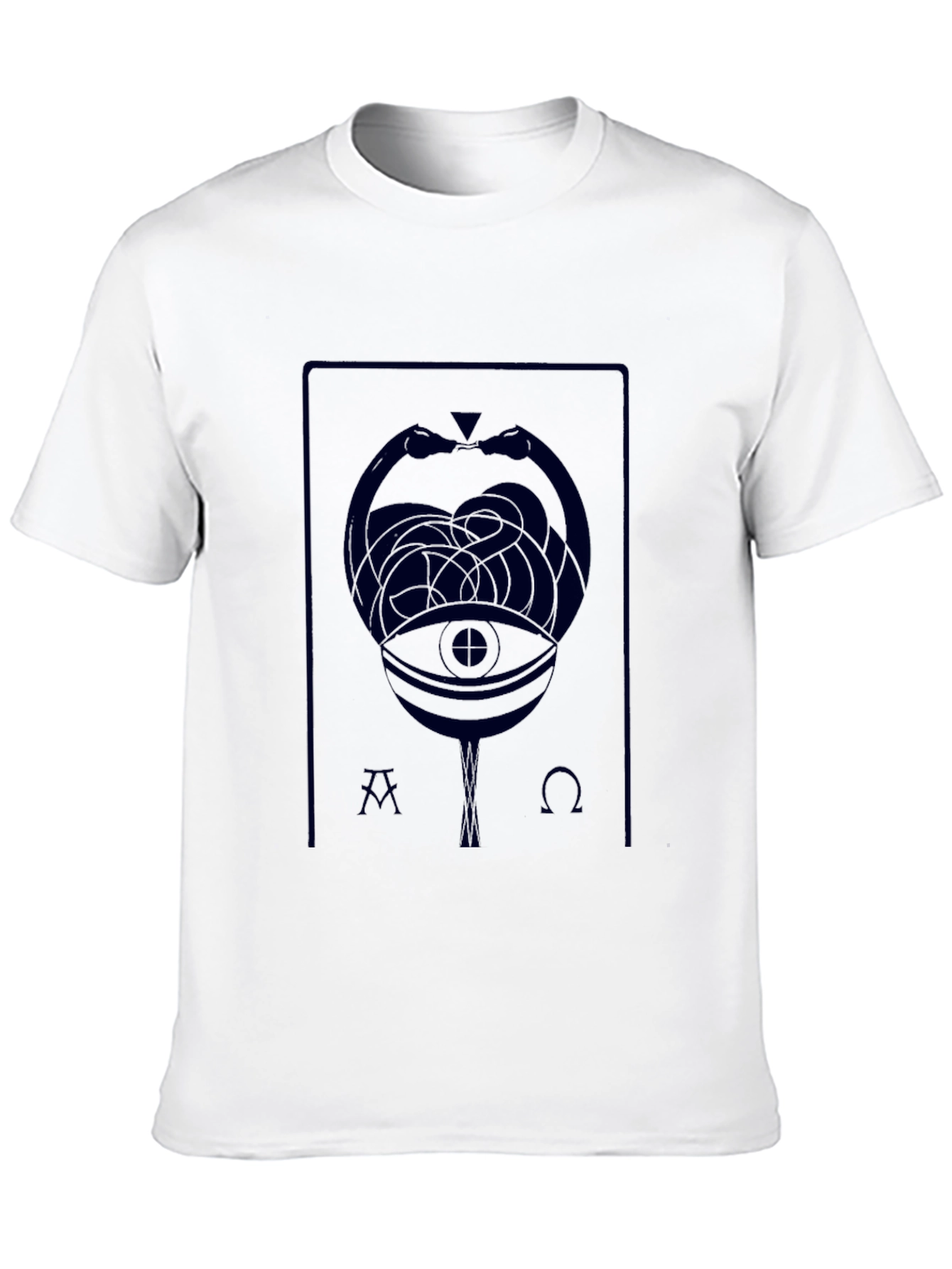 Mystic Serpent Eye Graphic T-Shirt - Black