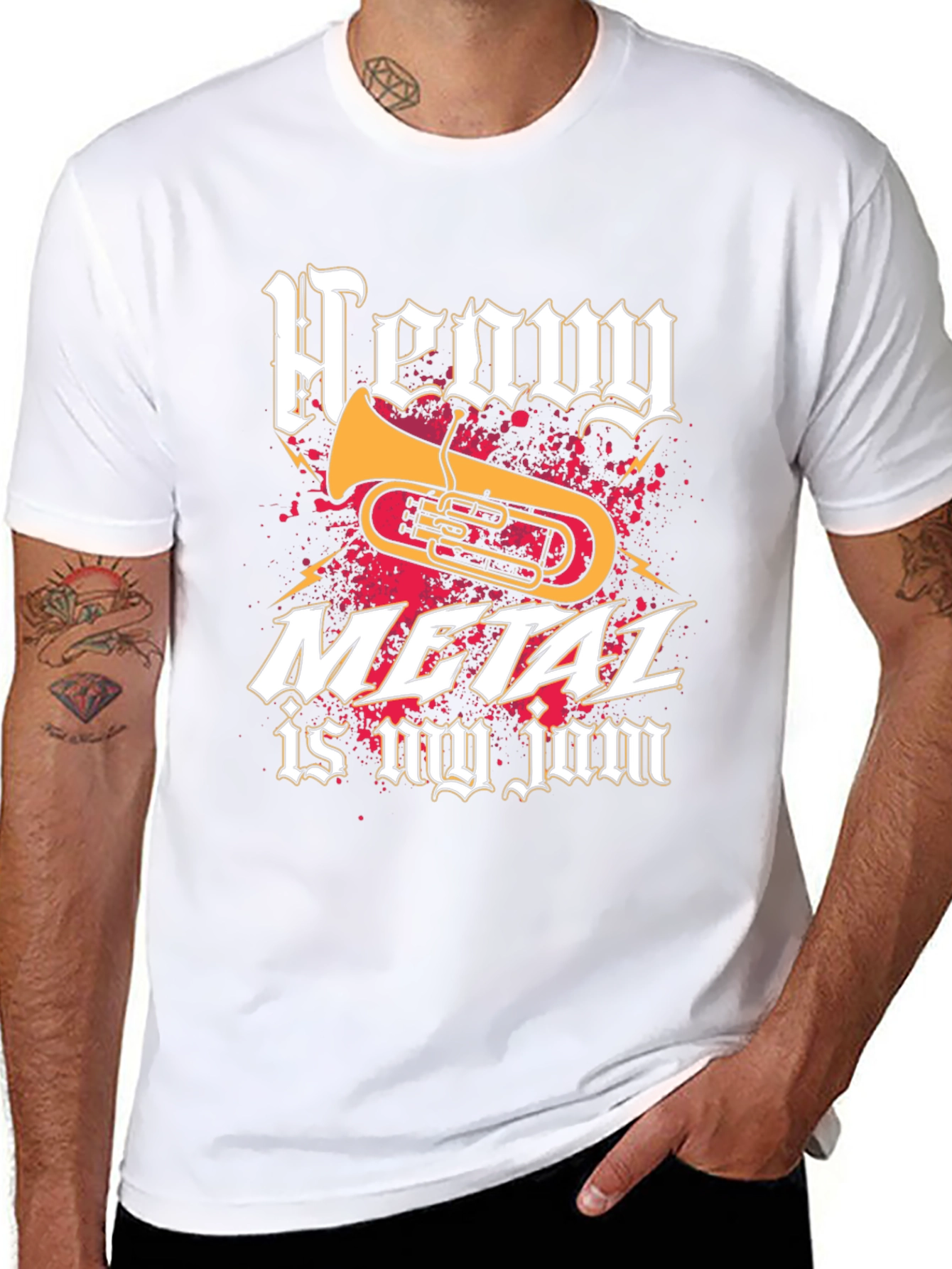 Heavy Metal Tuba Tee - Music Lover Shirt