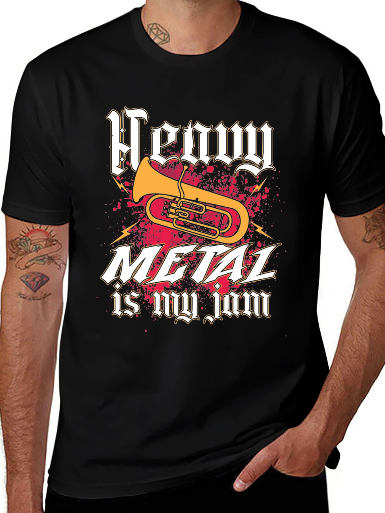 Heavy Metal Tuba Tee - Music Lover Shirt