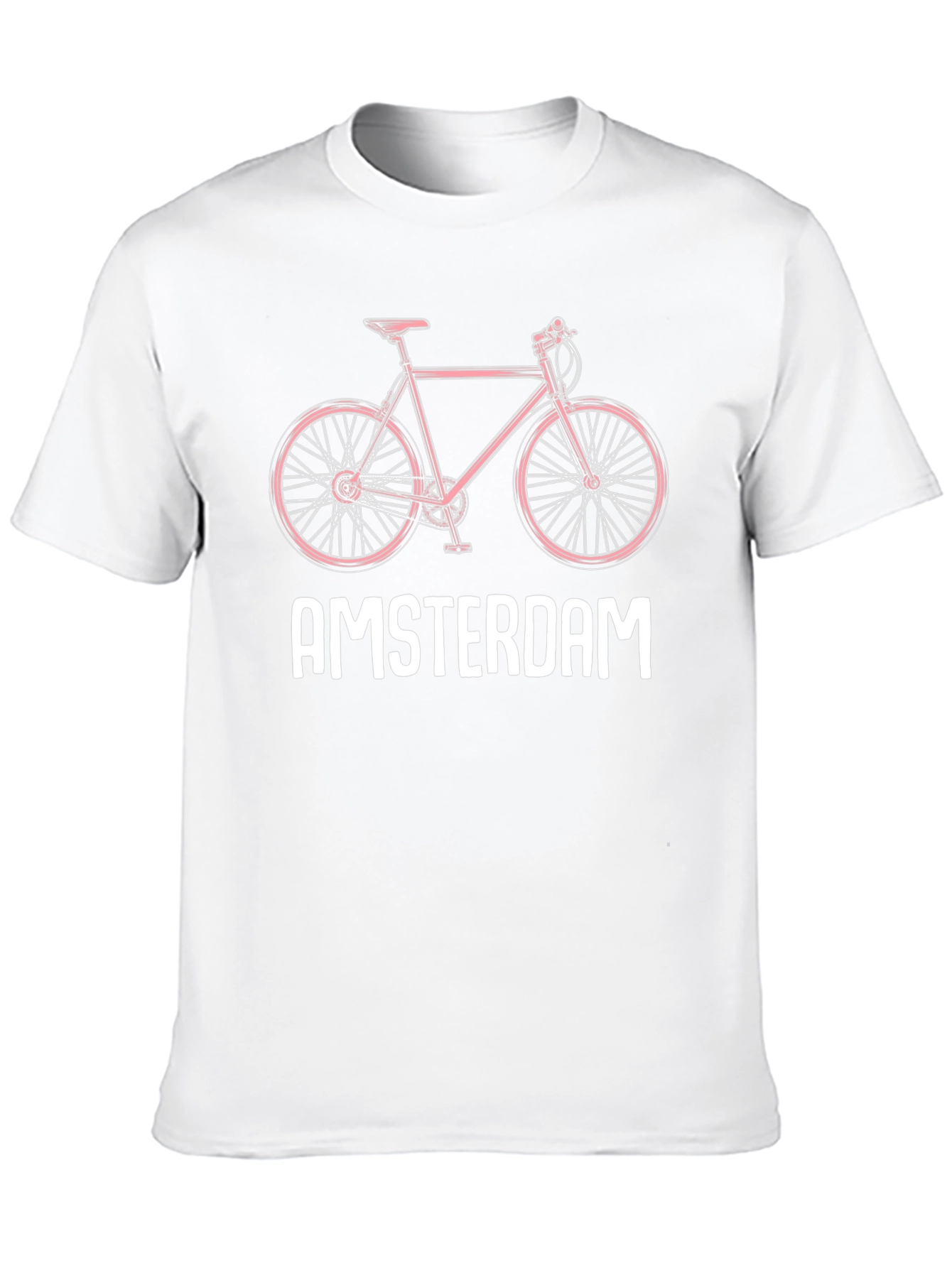 Amsterdam Bicycle T-Shirt - Black Tee