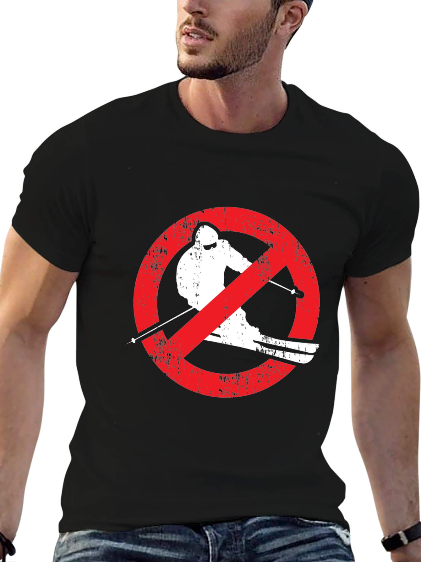 No Skiing Graphic Tee