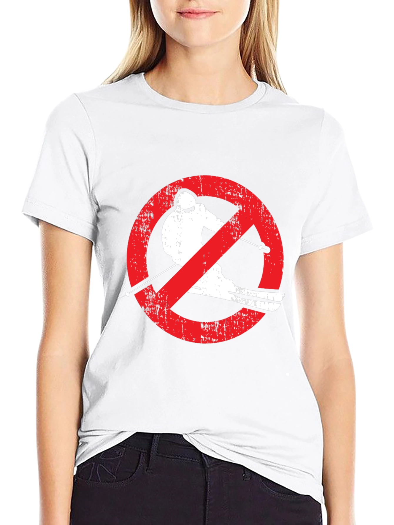 No Skiing Graphic Tee