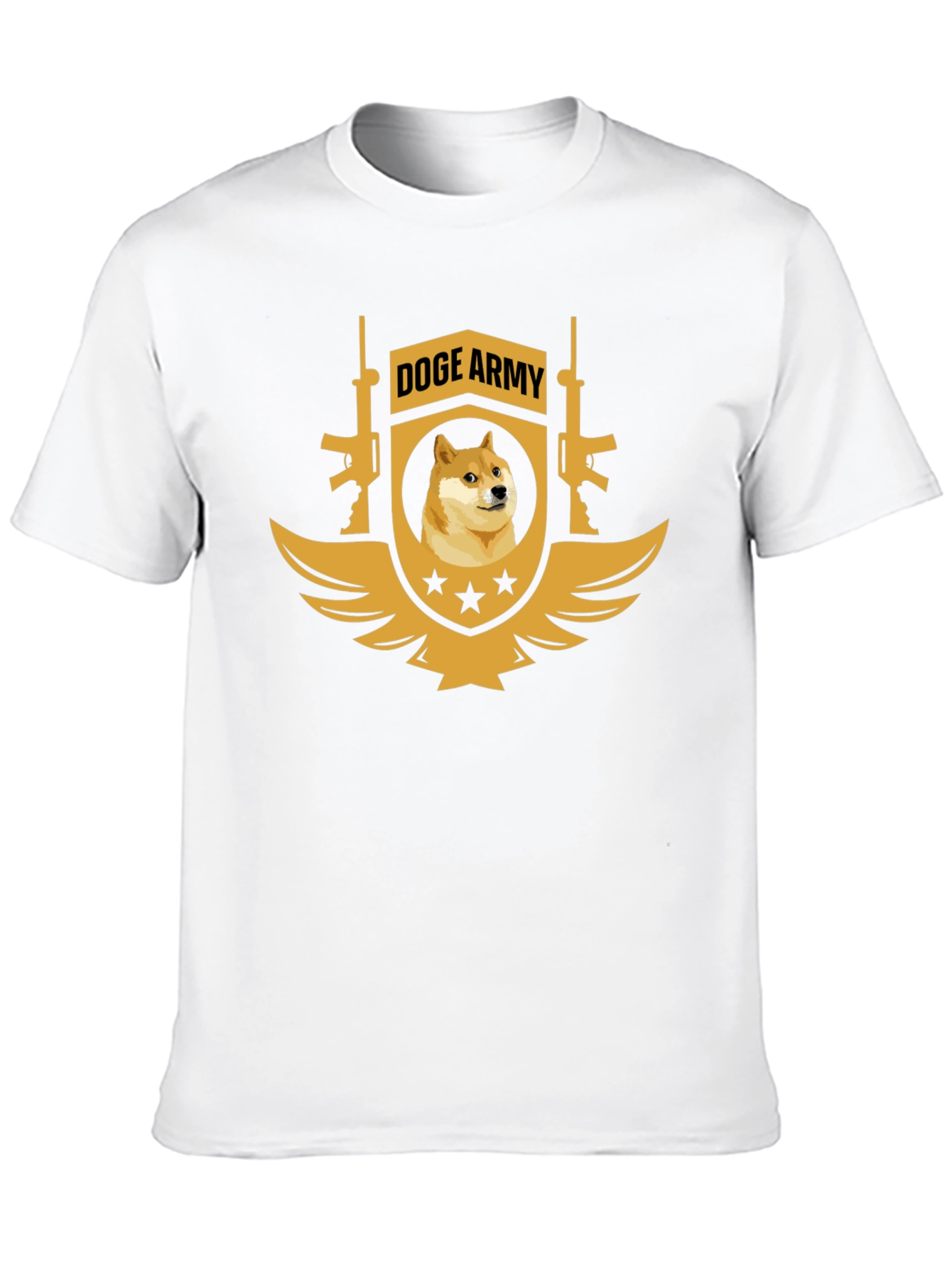 Doge Army Black T-Shirt - Meme Apparel